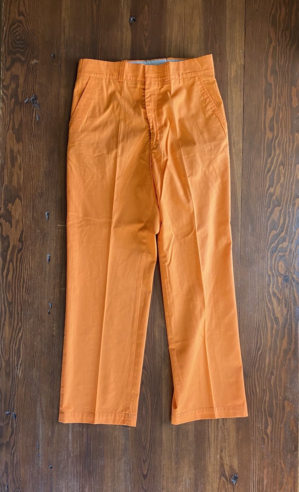 Vintage Vintage 60’s Orange Slacks 31x30 Pants Size US 31 - 1 Thumbnail