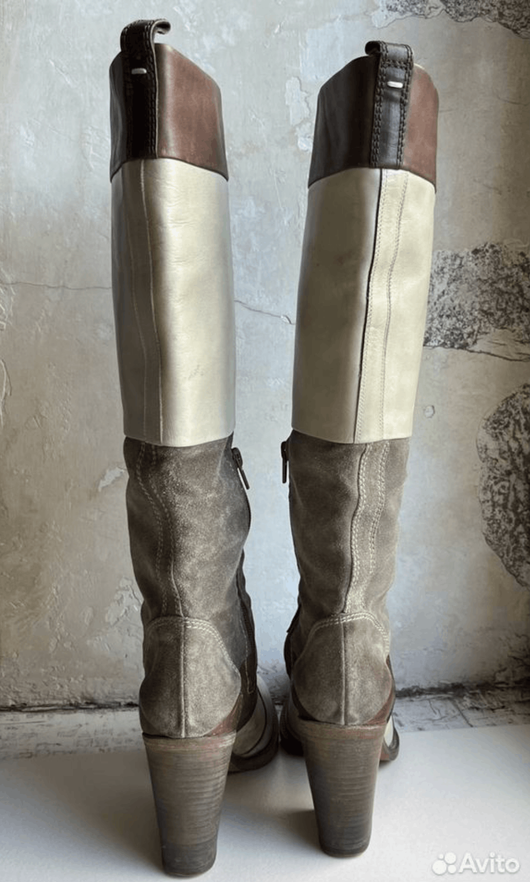 Maison Margiela Martin Era Artisanal Patchwork Knee Boots Size US 6 / IT 36 - 4 Thumbnail