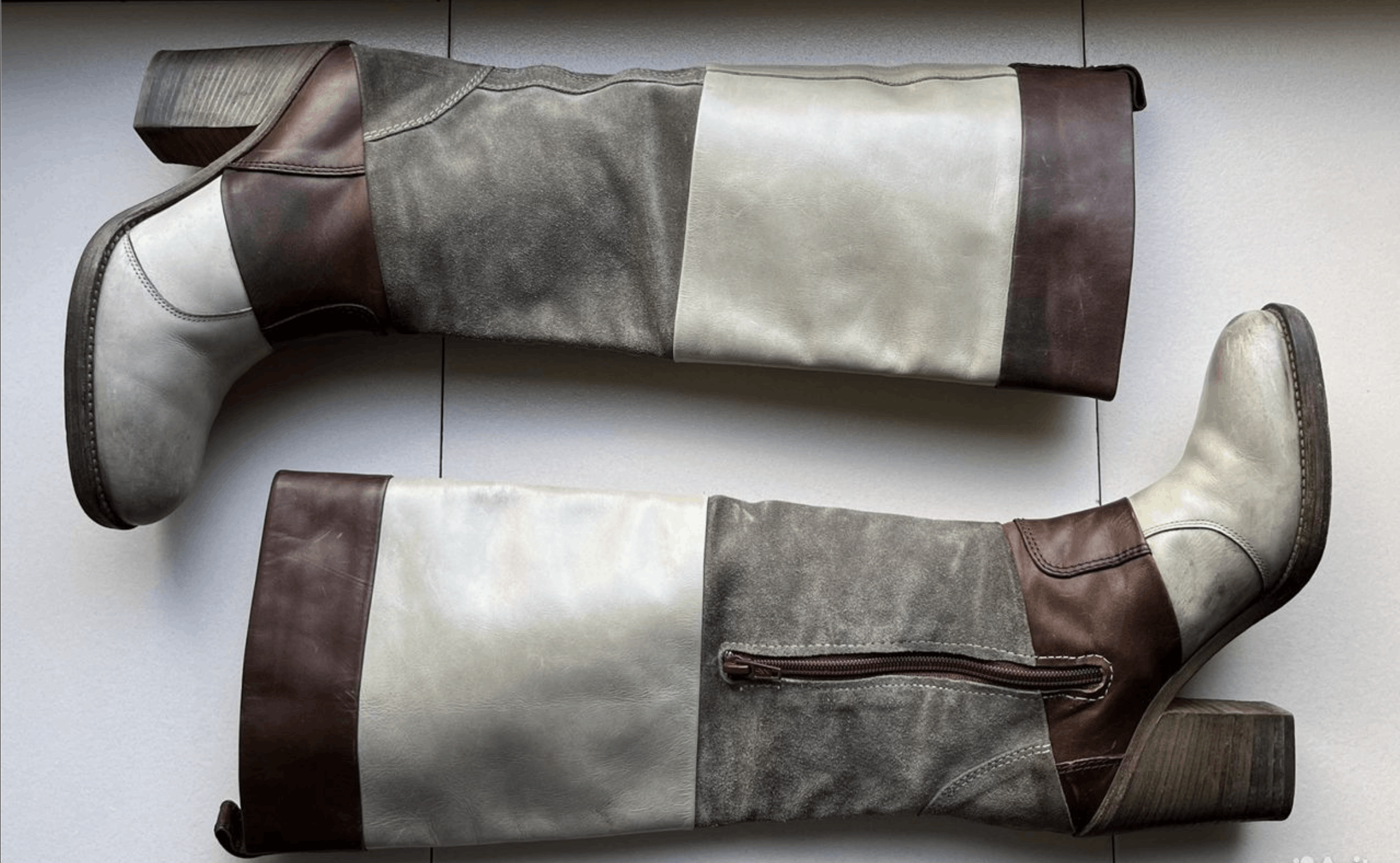 Maison Margiela Martin Era Artisanal Patchwork Knee Boots Size US 6 / IT 36 - 6 Thumbnail