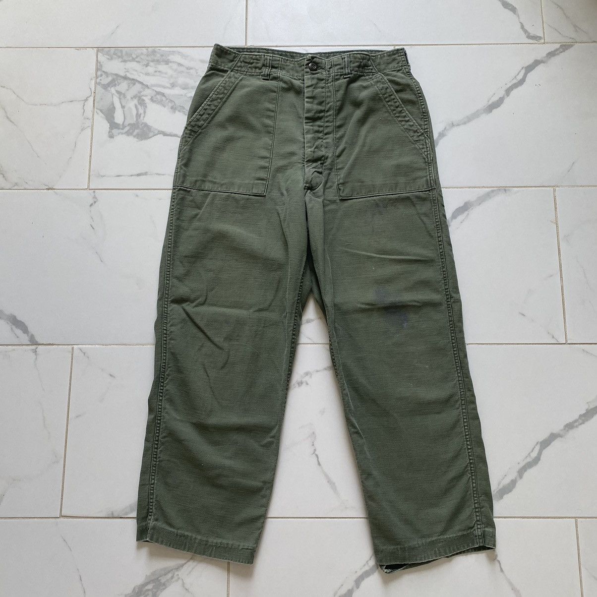 Vintage Vintage 1970s 70s Vietnam Era OG-107 Sateen Field Trousers ...