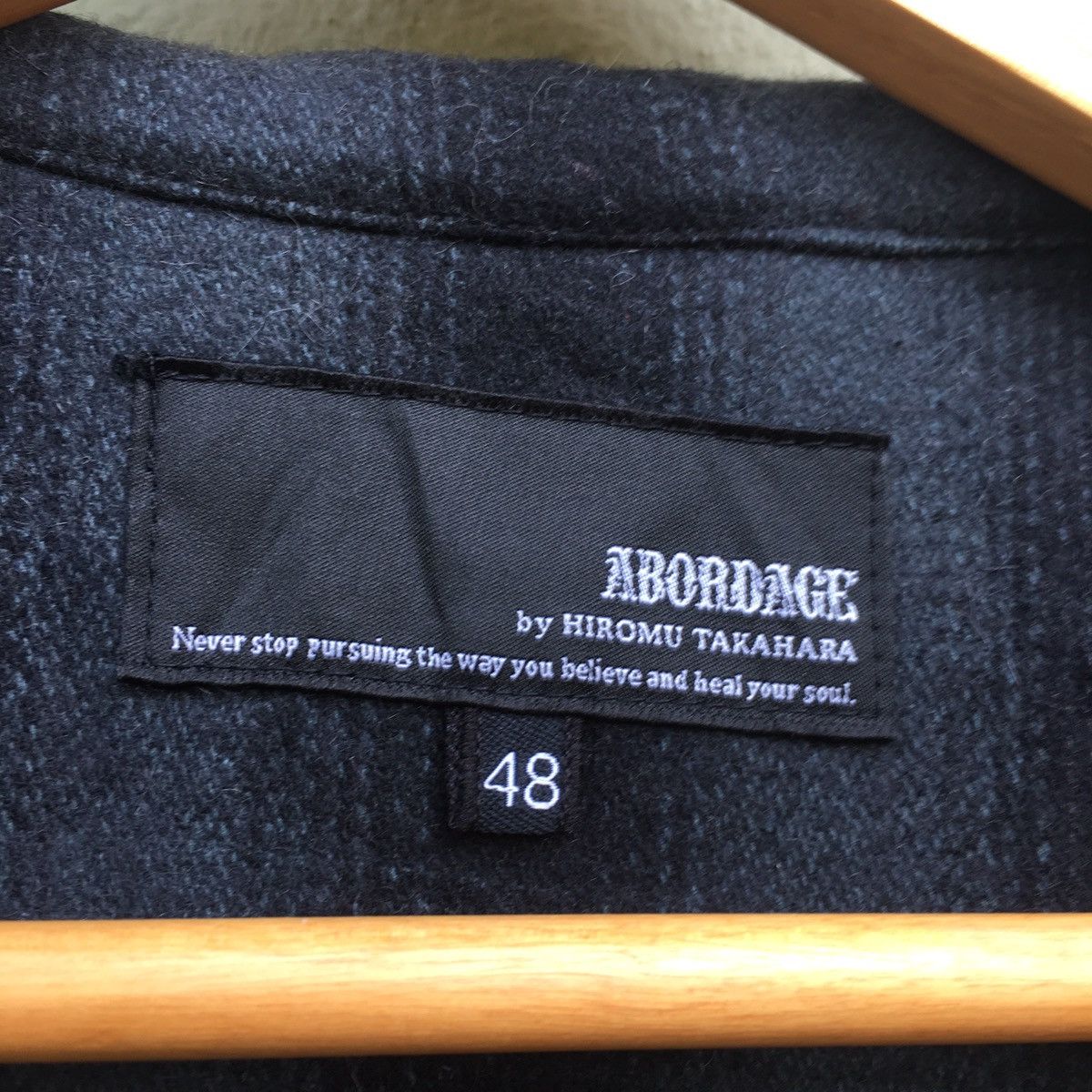 Japanese Brand Abordage By Hiromu Takahara Wool Flannel Jacket Size US M / EU 48-50 / 2 - 10 Thumbnail
