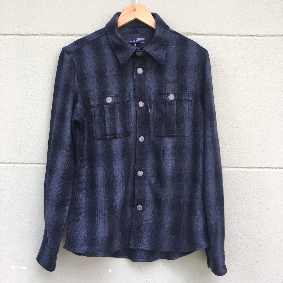 Japanese Brand Abordage By Hiromu Takahara Wool Flannel Jacket Size US M / EU 48-50 / 2 - 2 Thumbnail