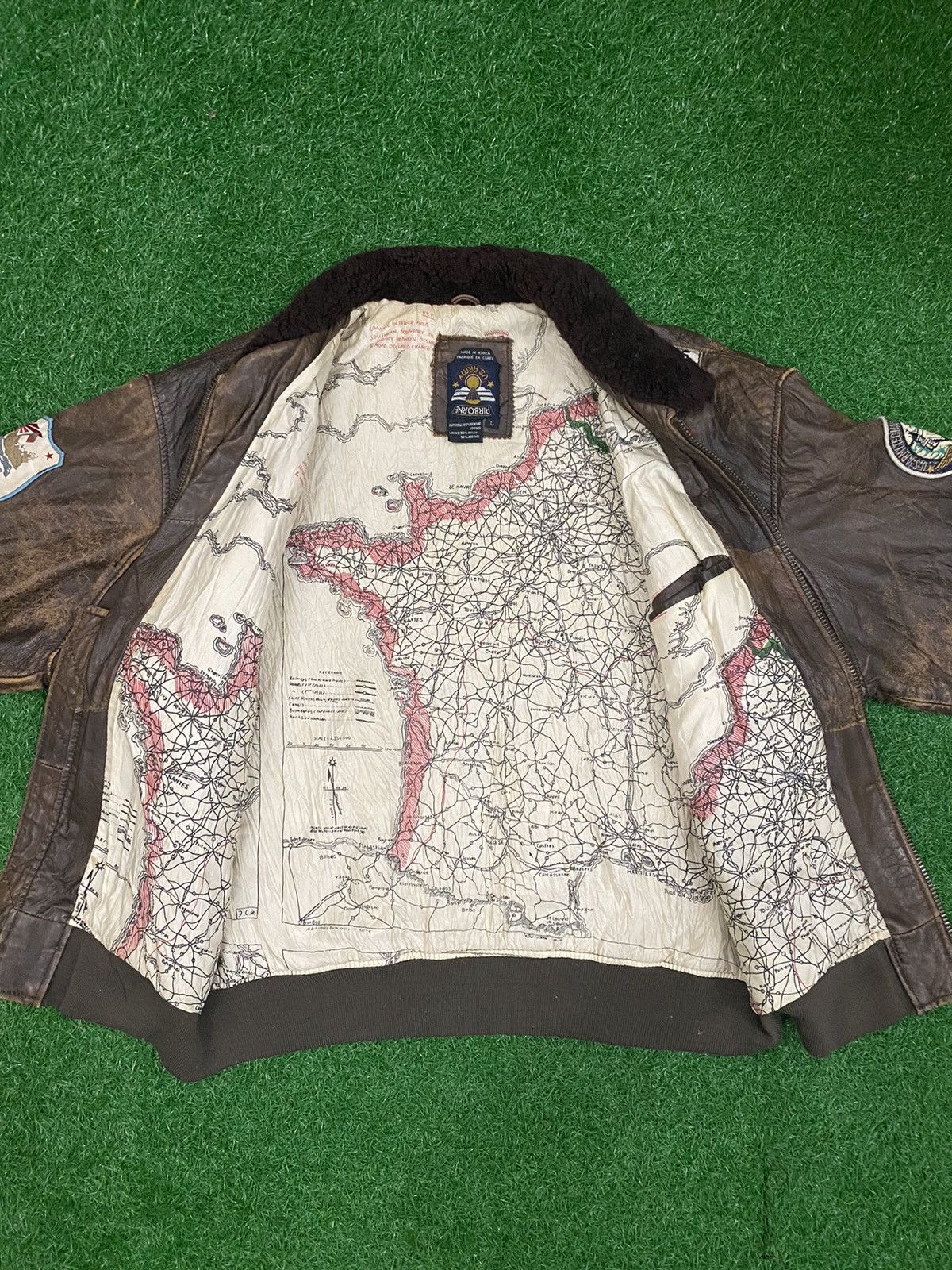 Vintage Vintage Rare Airborne US. Army Top Gun Bomber jacket Size US L / EU 52-54 / 3 - 10 Thumbnail