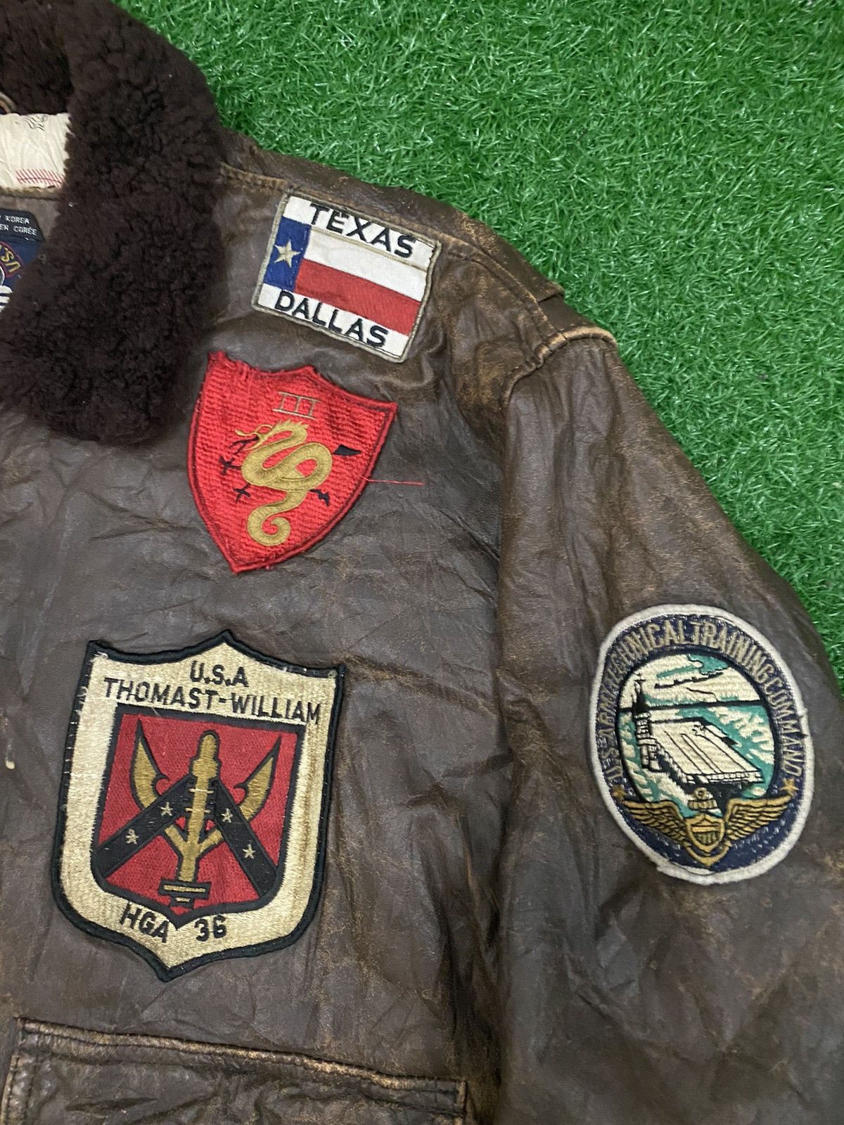 Vintage Vintage Rare Airborne US. Army Top Gun Bomber jacket Size US L / EU 52-54 / 3 - 5 Thumbnail
