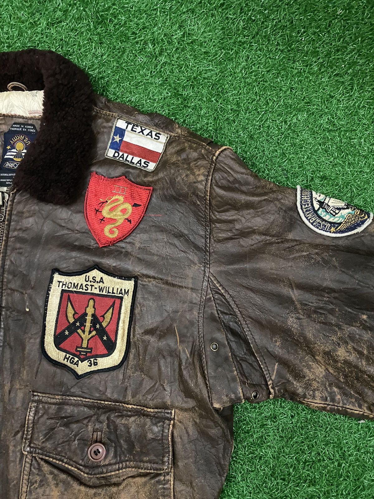 Vintage Vintage Rare Airborne US. Army Top Gun Bomber jacket Size US L / EU 52-54 / 3 - 7 Thumbnail