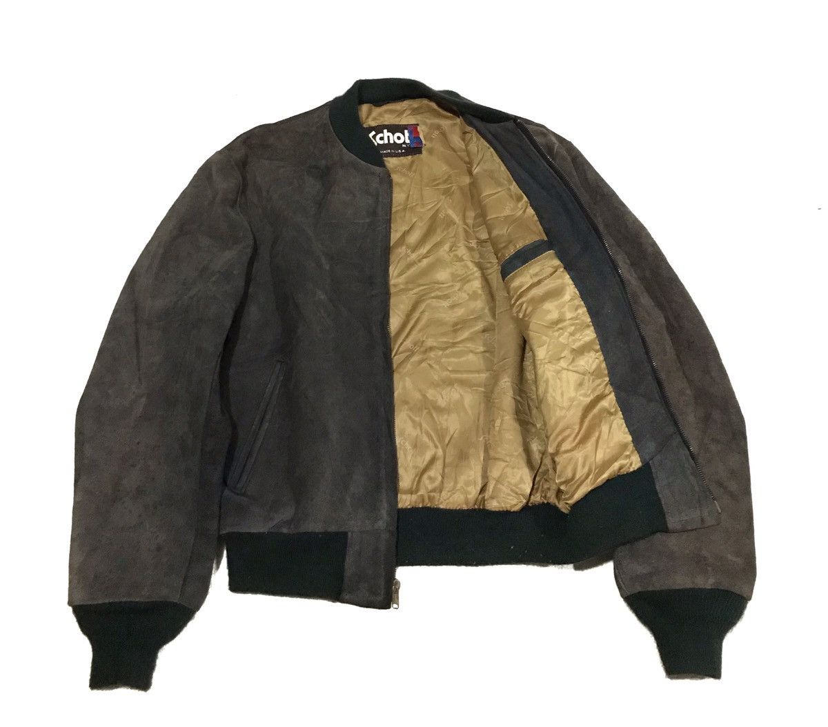 Schott 🔥Vintage Schott leather bomber jacket Size US L / EU 52-54 / 3 - 7 Thumbnail