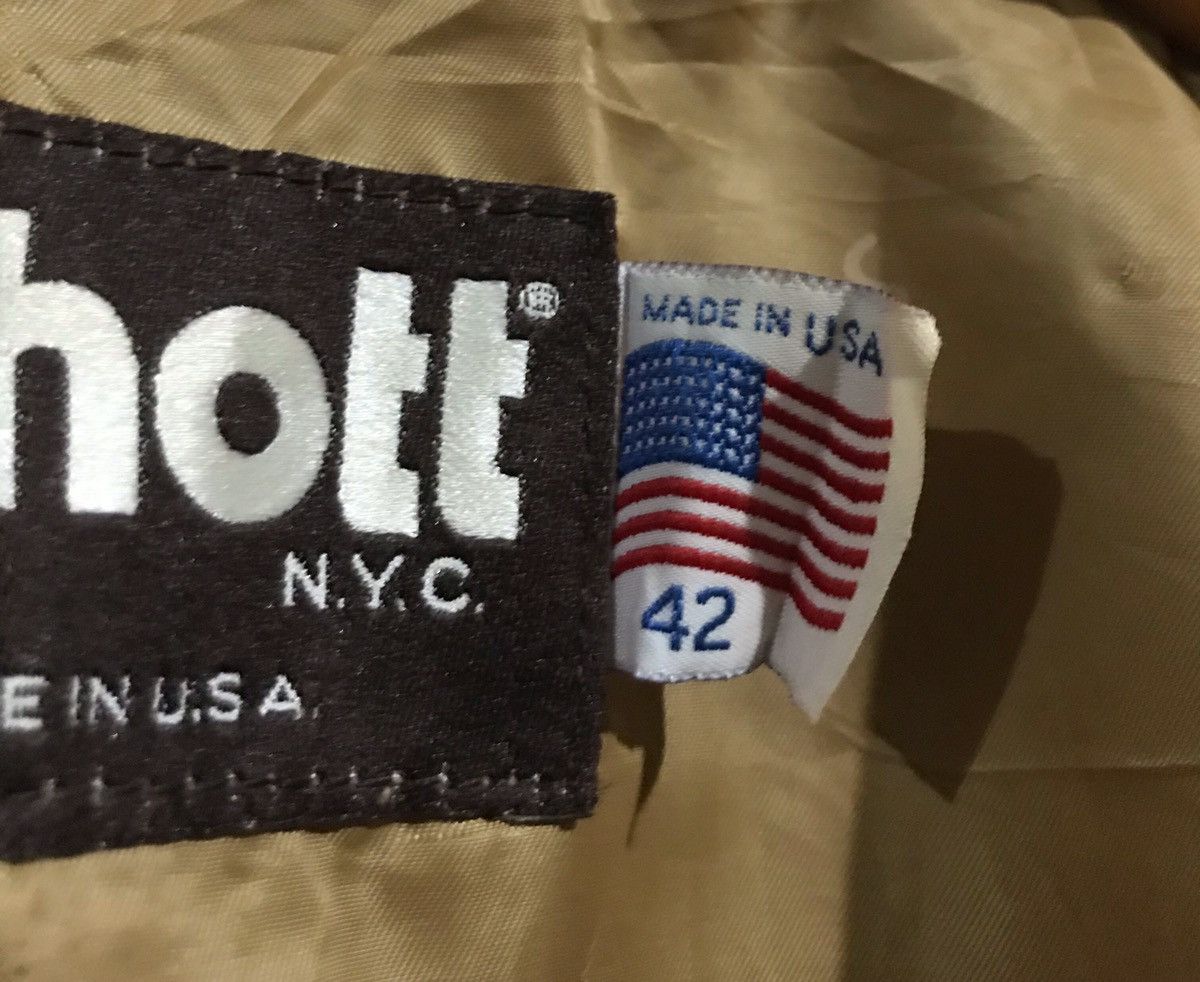 Schott 🔥Vintage Schott leather bomber jacket Size US L / EU 52-54 / 3 - 8 Thumbnail