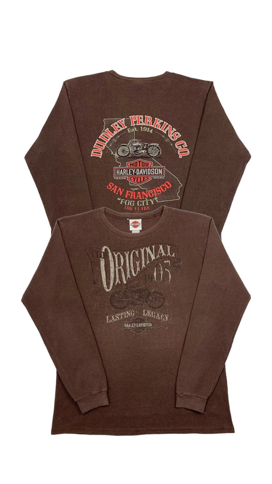Harley Davidson × Vintage LASTDROP🔥100 Years Anniversary San Francisco FogCity Waffle Size US L / EU 52-54 / 3 - 1 Thumbnail