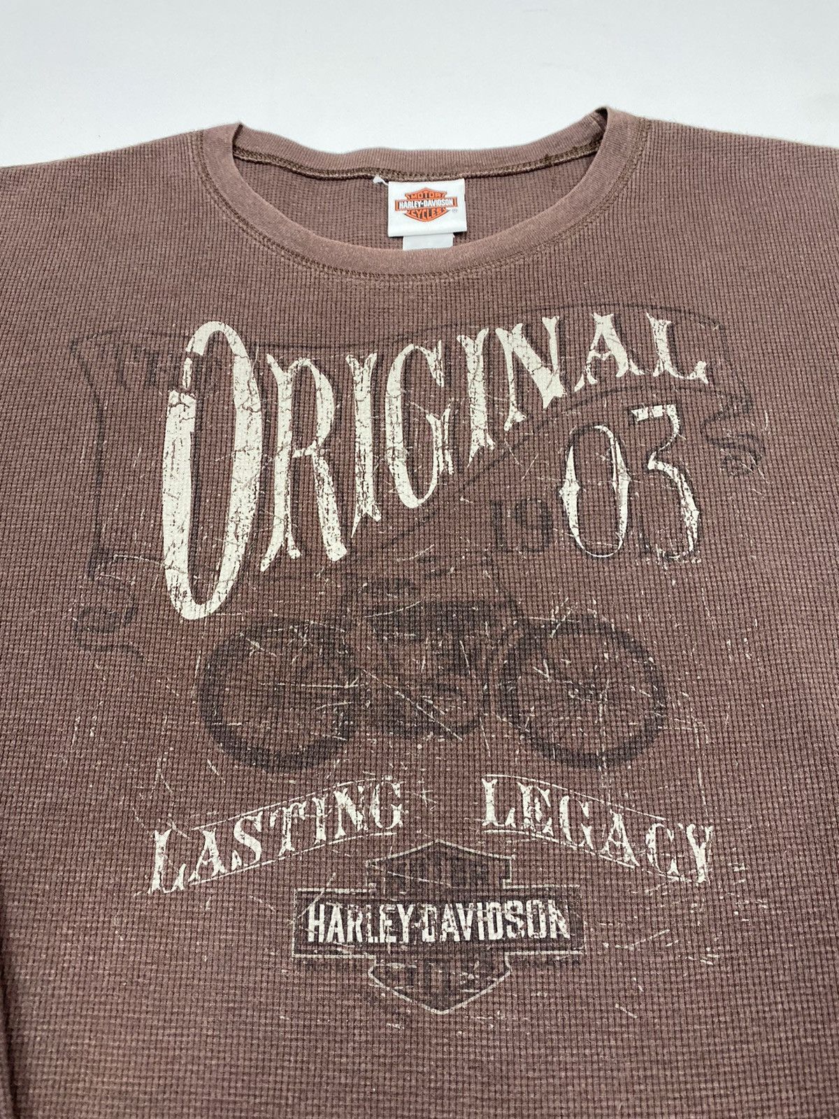 Harley Davidson × Vintage LASTDROP🔥100 Years Anniversary San Francisco FogCity Waffle Size US L / EU 52-54 / 3 - 4 Thumbnail