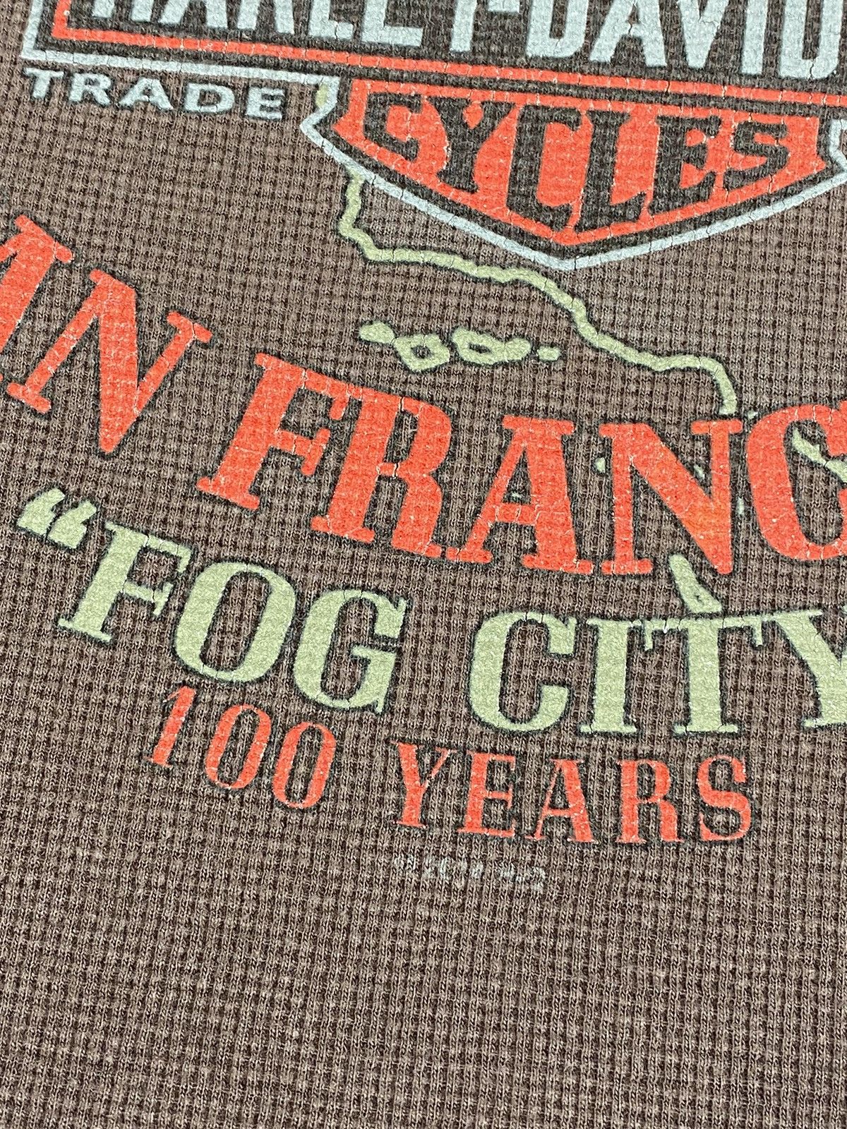 Harley Davidson × Vintage LASTDROP🔥100 Years Anniversary San Francisco FogCity Waffle Size US L / EU 52-54 / 3 - 9 Thumbnail