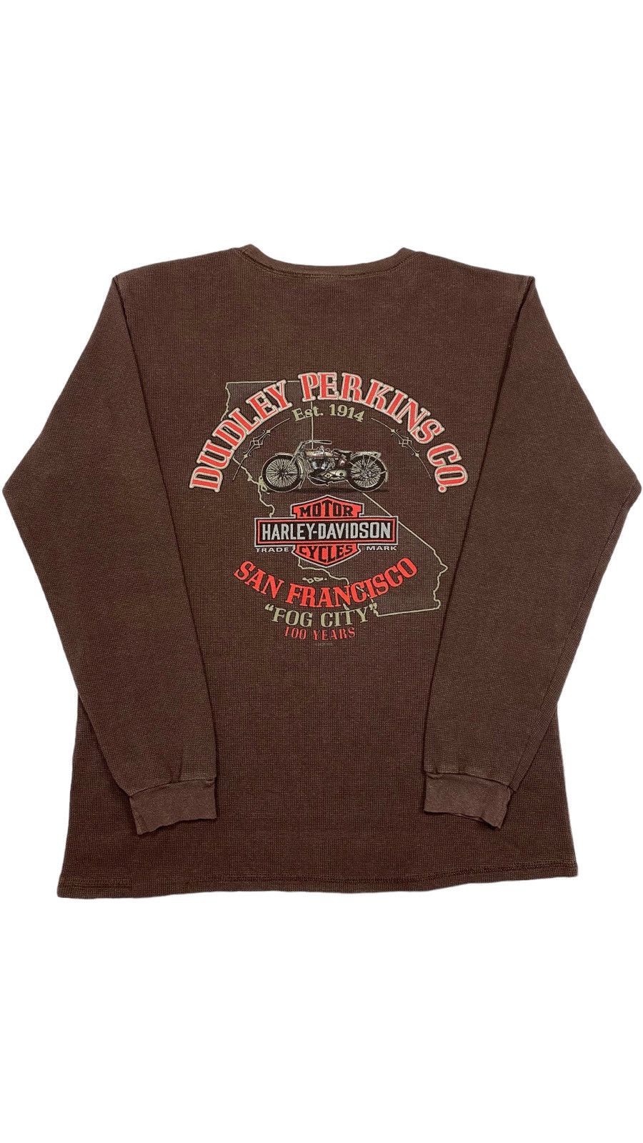 Harley Davidson × Vintage LASTDROP🔥100 Years Anniversary San Francisco FogCity Waffle Size US L / EU 52-54 / 3 - 3 Thumbnail