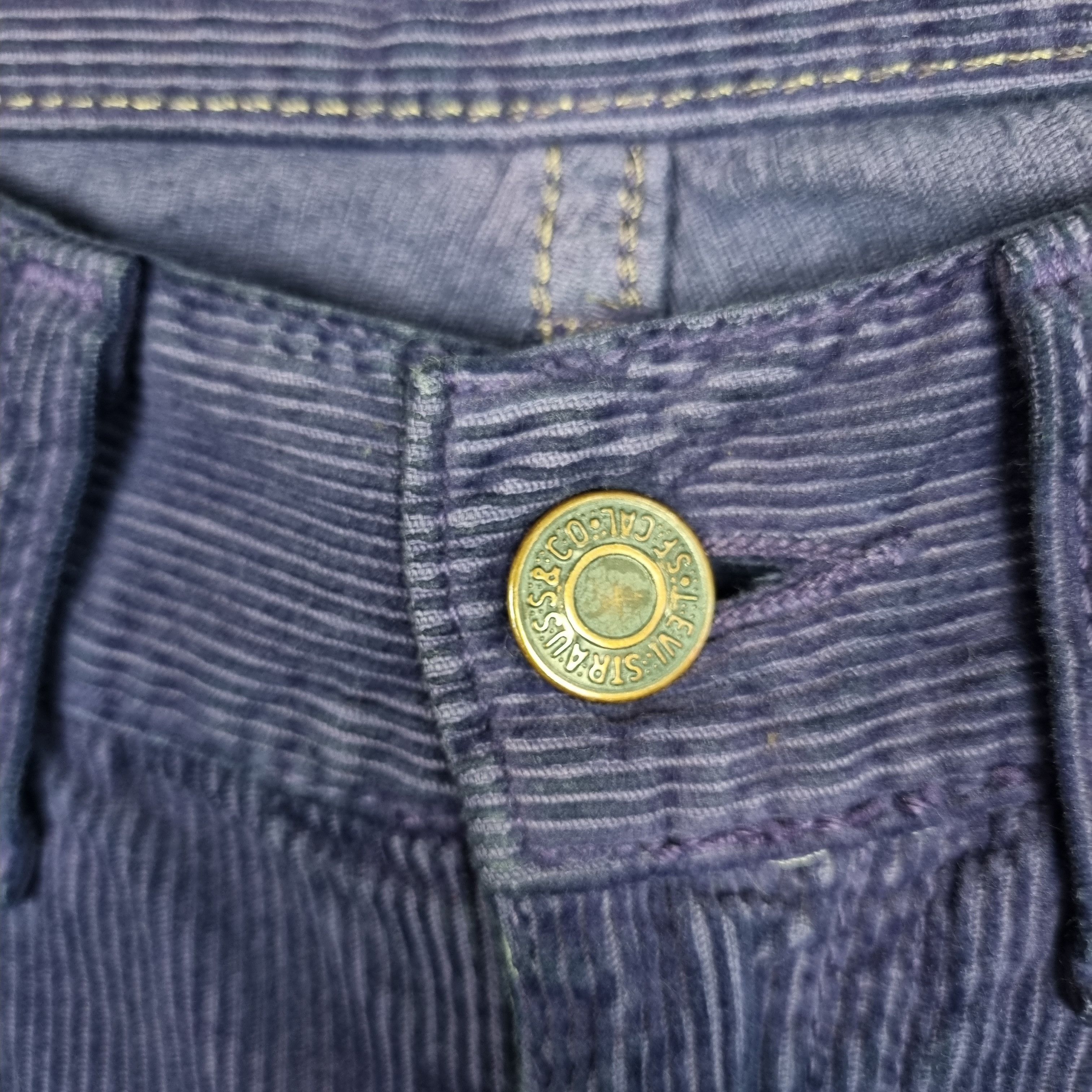 Levi's × Levi's Vintage Clothing × Velvet 1997 Velvet Levis Made In Italy Corduroy Joker Pants Size US 29 - 9 Thumbnail