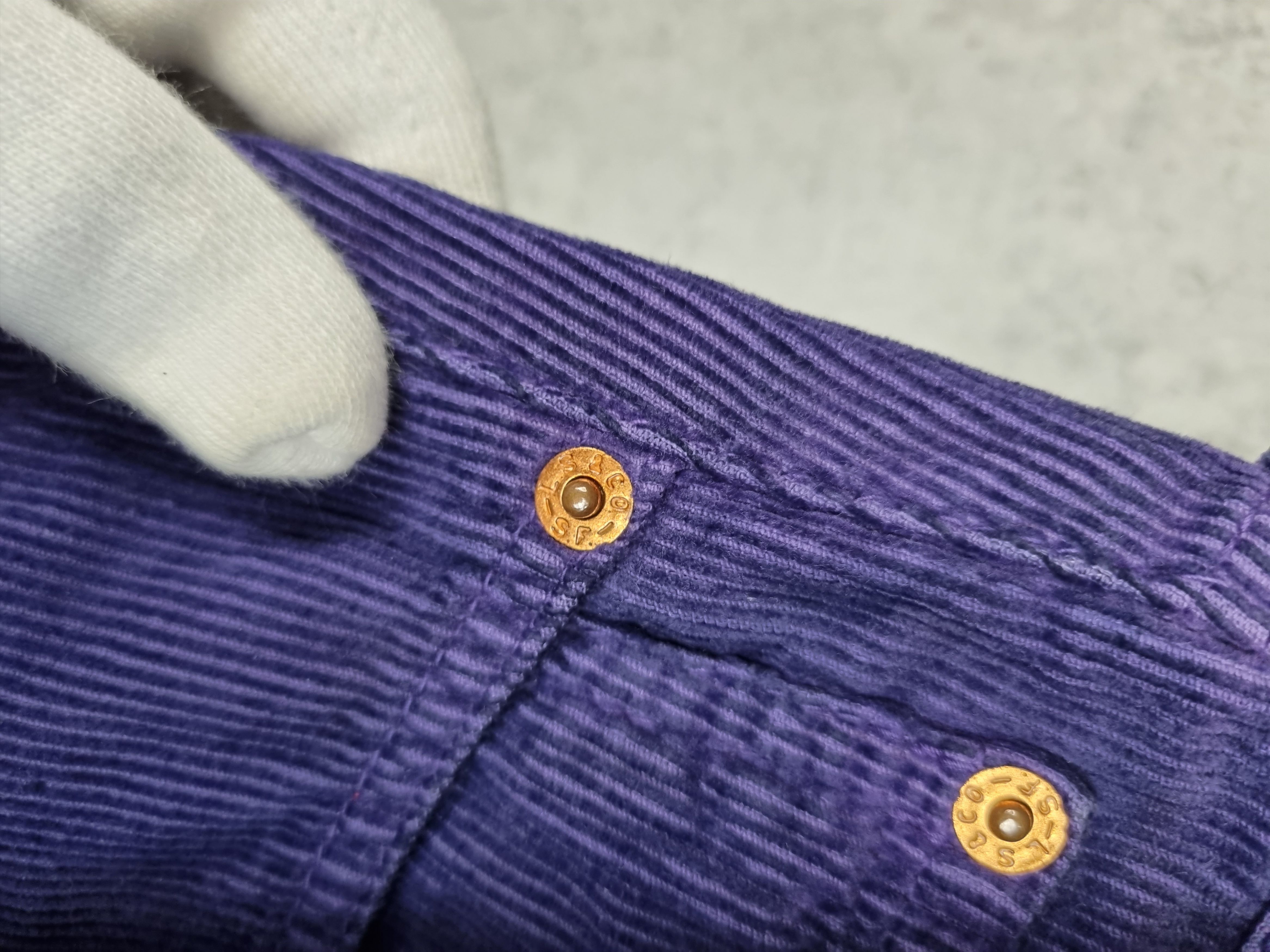 Levi's × Levi's Vintage Clothing × Velvet 1997 Velvet Levis Made In Italy Corduroy Joker Pants Size US 29 - 15 Thumbnail