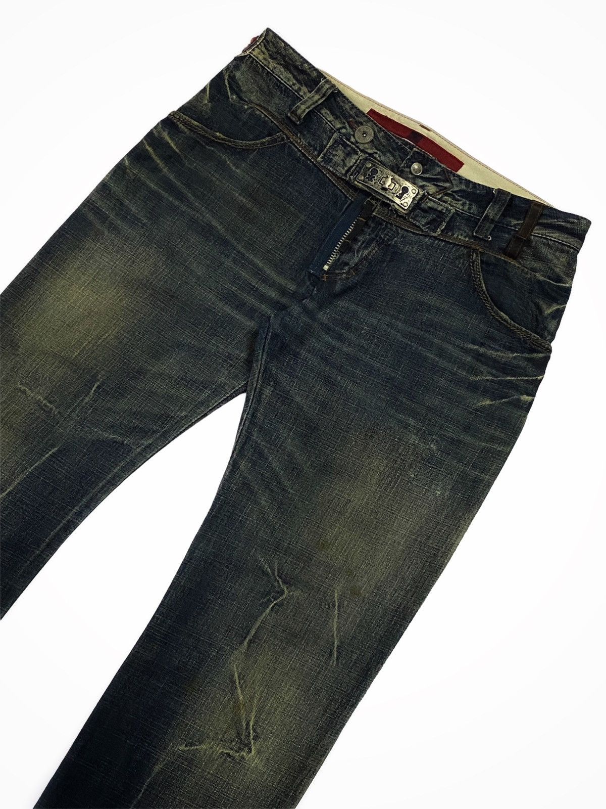 Japanese Brand Marithe Francois Girbaud Baker Ripped Distressed Denim Pants Size US 36 / EU 52 - 19 Thumbnail