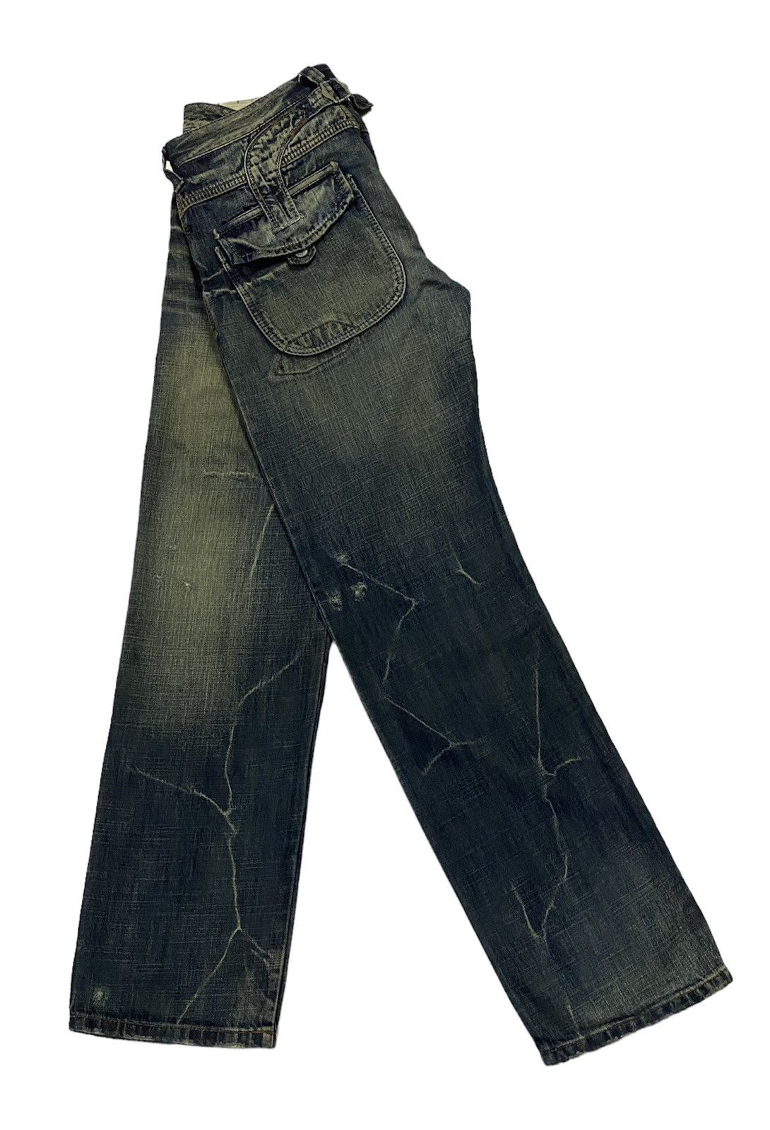 Japanese Brand Marithe Francois Girbaud Baker Ripped Distressed Denim Pants Size US 36 / EU 52 - 25 Thumbnail