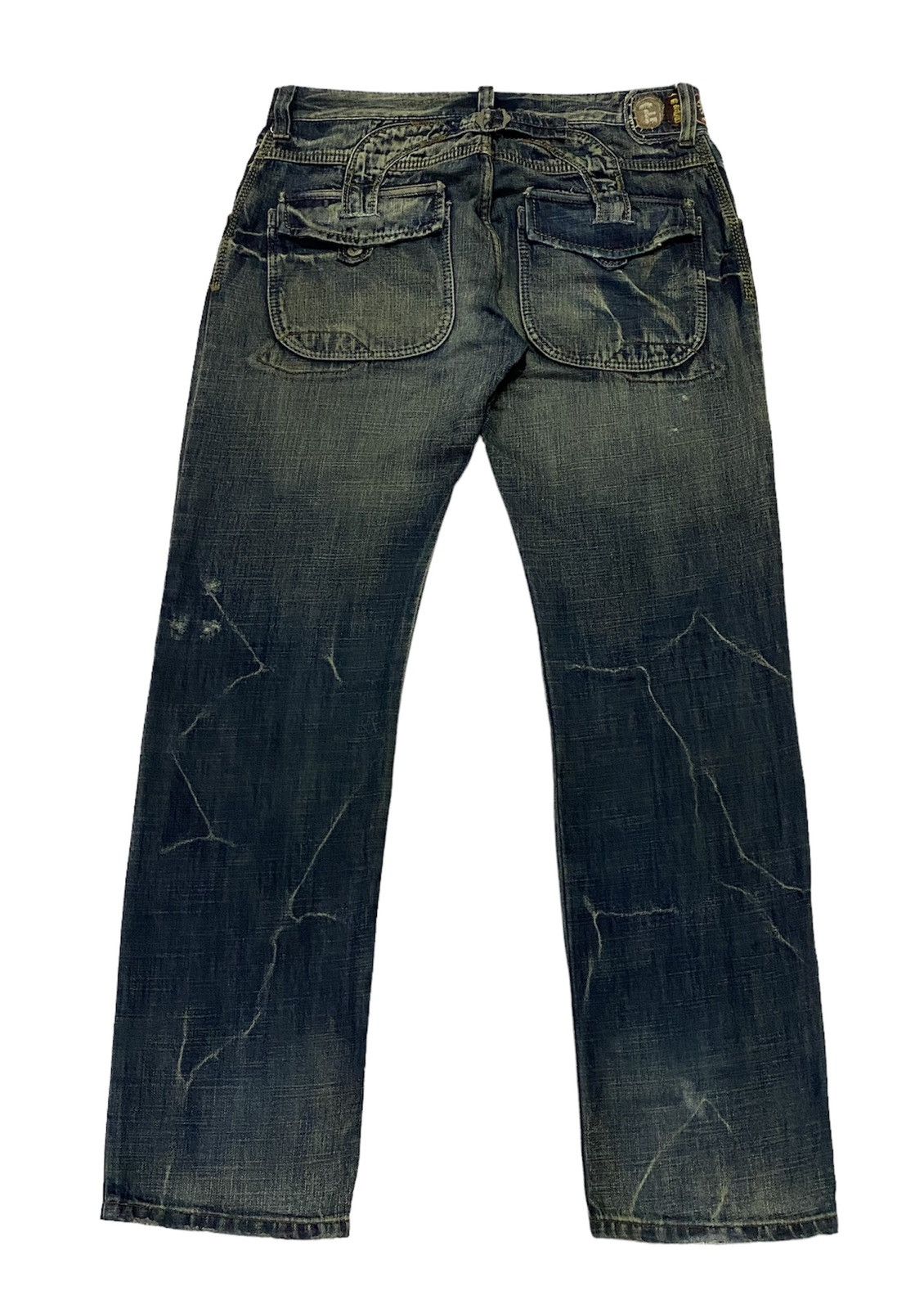 Japanese Brand Marithe Francois Girbaud Baker Ripped Distressed Denim Pants Size US 36 / EU 52 - 3 Thumbnail