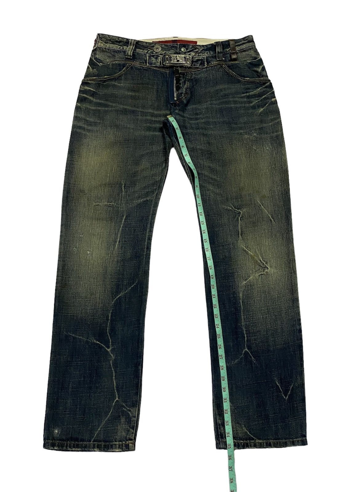Japanese Brand Marithe Francois Girbaud Baker Ripped Distressed Denim Pants Size US 36 / EU 52 - 7 Thumbnail