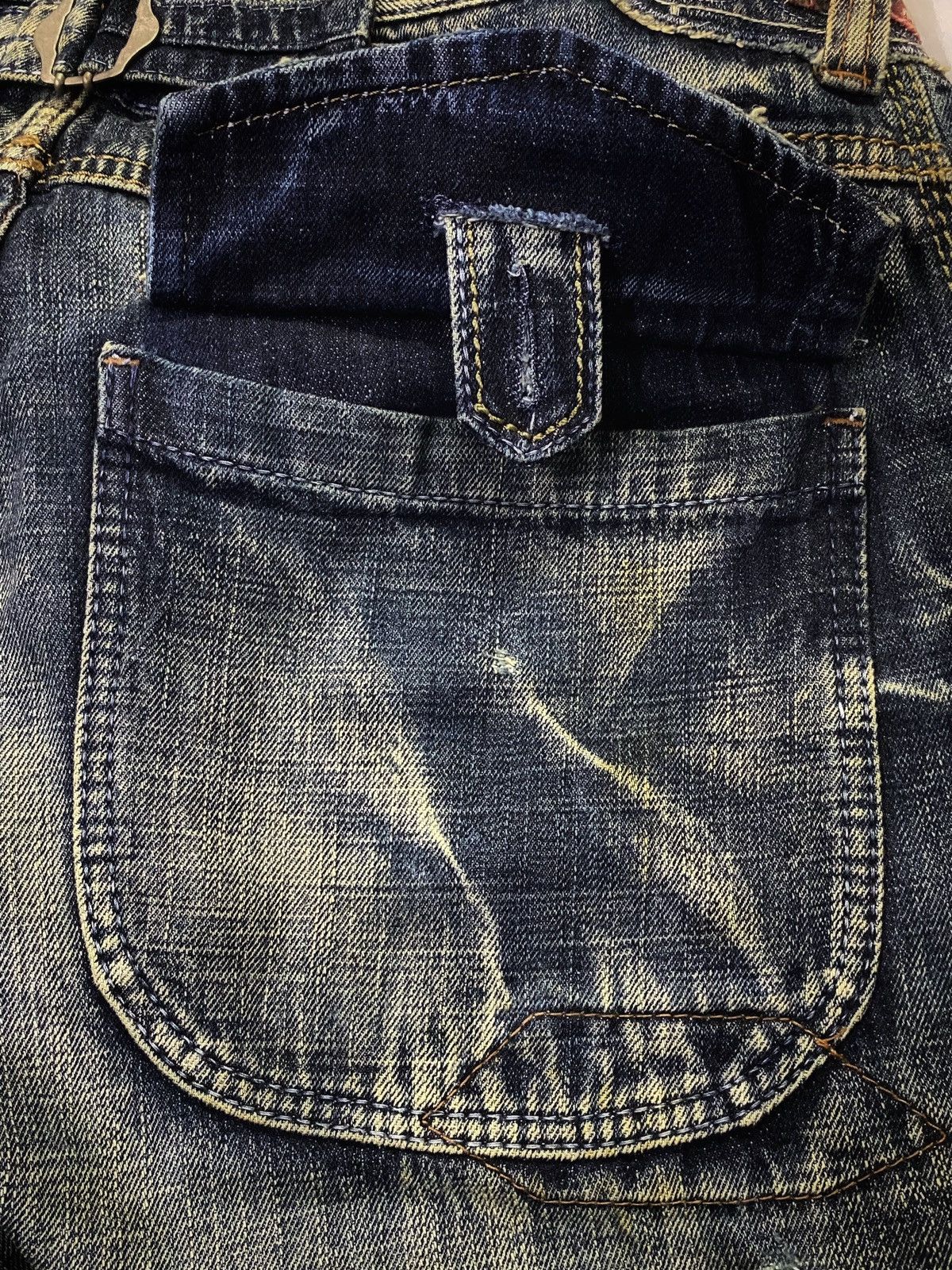 Japanese Brand Marithe Francois Girbaud Baker Ripped Distressed Denim Pants Size US 36 / EU 52 - 14 Thumbnail