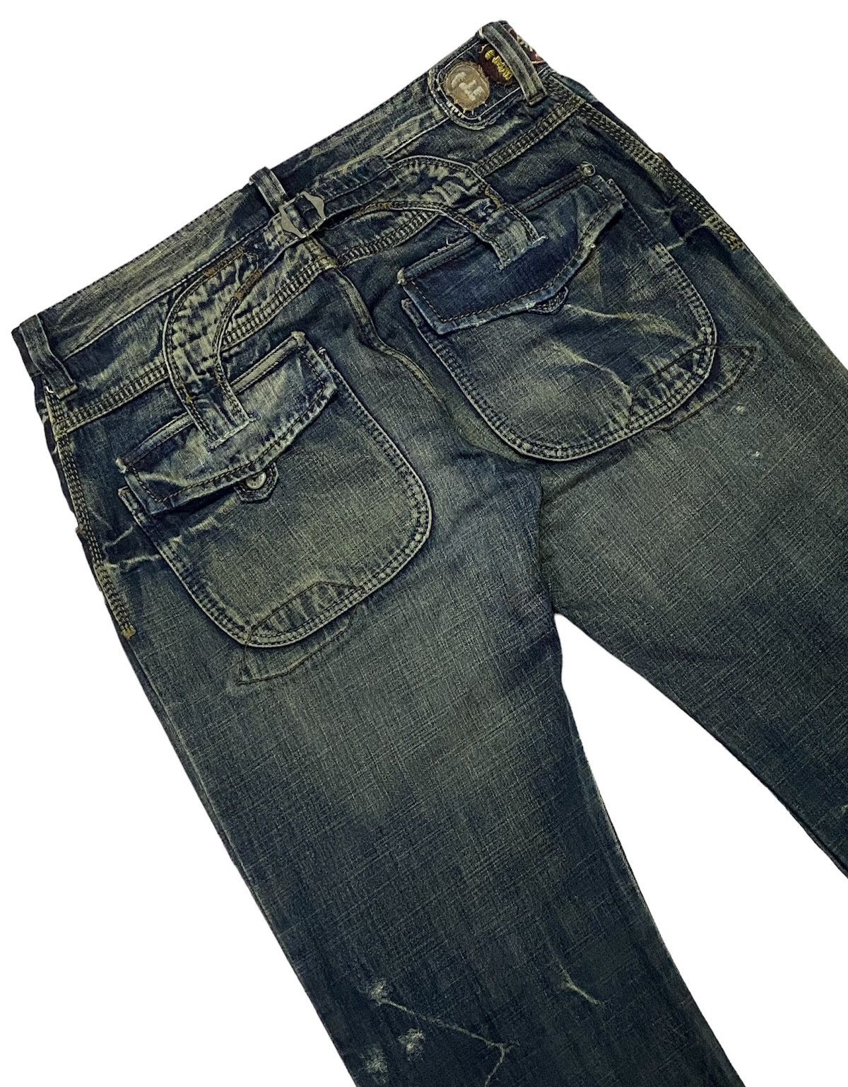 Japanese Brand Marithe Francois Girbaud Baker Ripped Distressed Denim Pants Size US 36 / EU 52 - 21 Thumbnail