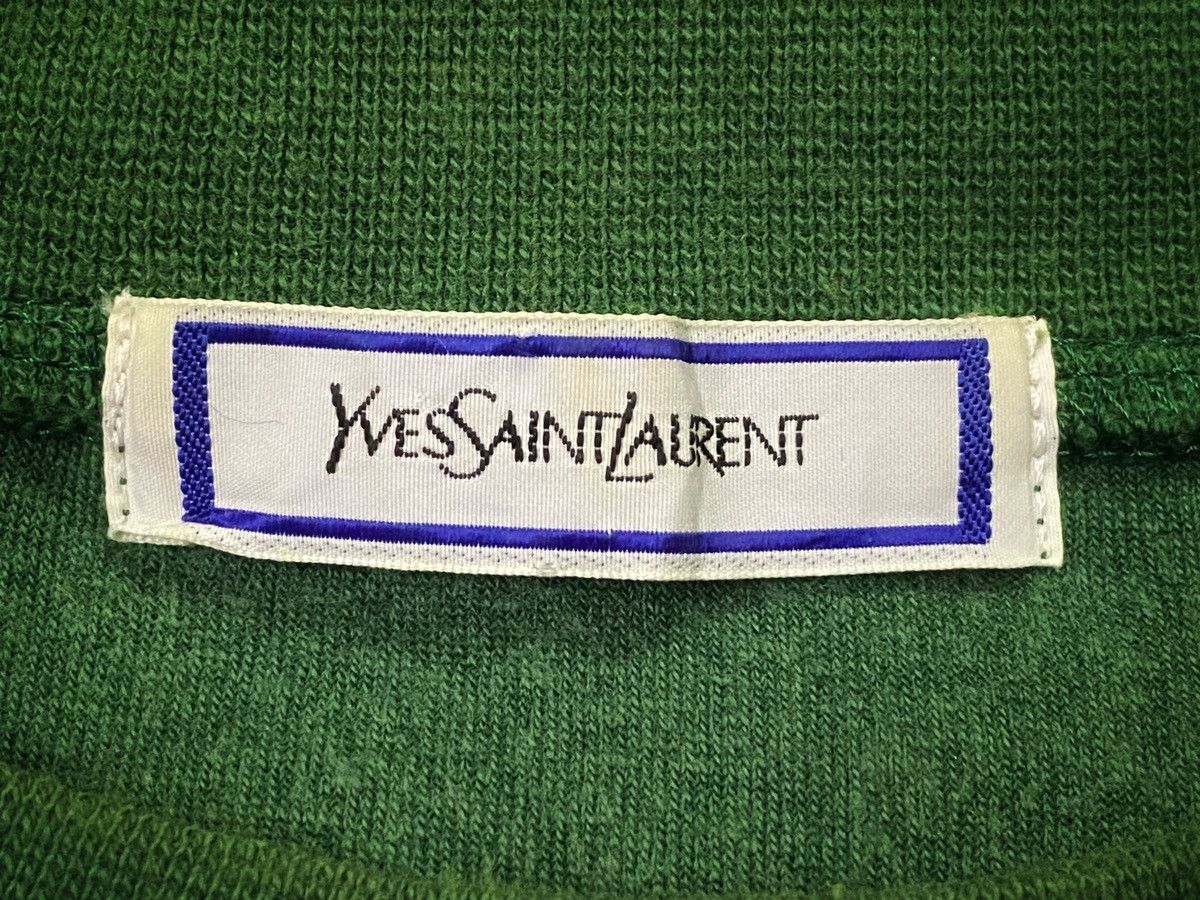 Vintage × Yves Saint Laurent Rare!!Vintage YvesSaintLaurent Velvet Embroidered Sweatshirt Size US M / EU 48-50 / 2 - 10 Thumbnail