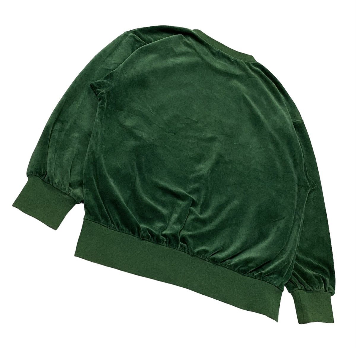 Vintage × Yves Saint Laurent Rare!!Vintage YvesSaintLaurent Velvet Embroidered Sweatshirt Size US M / EU 48-50 / 2 - 21 Thumbnail