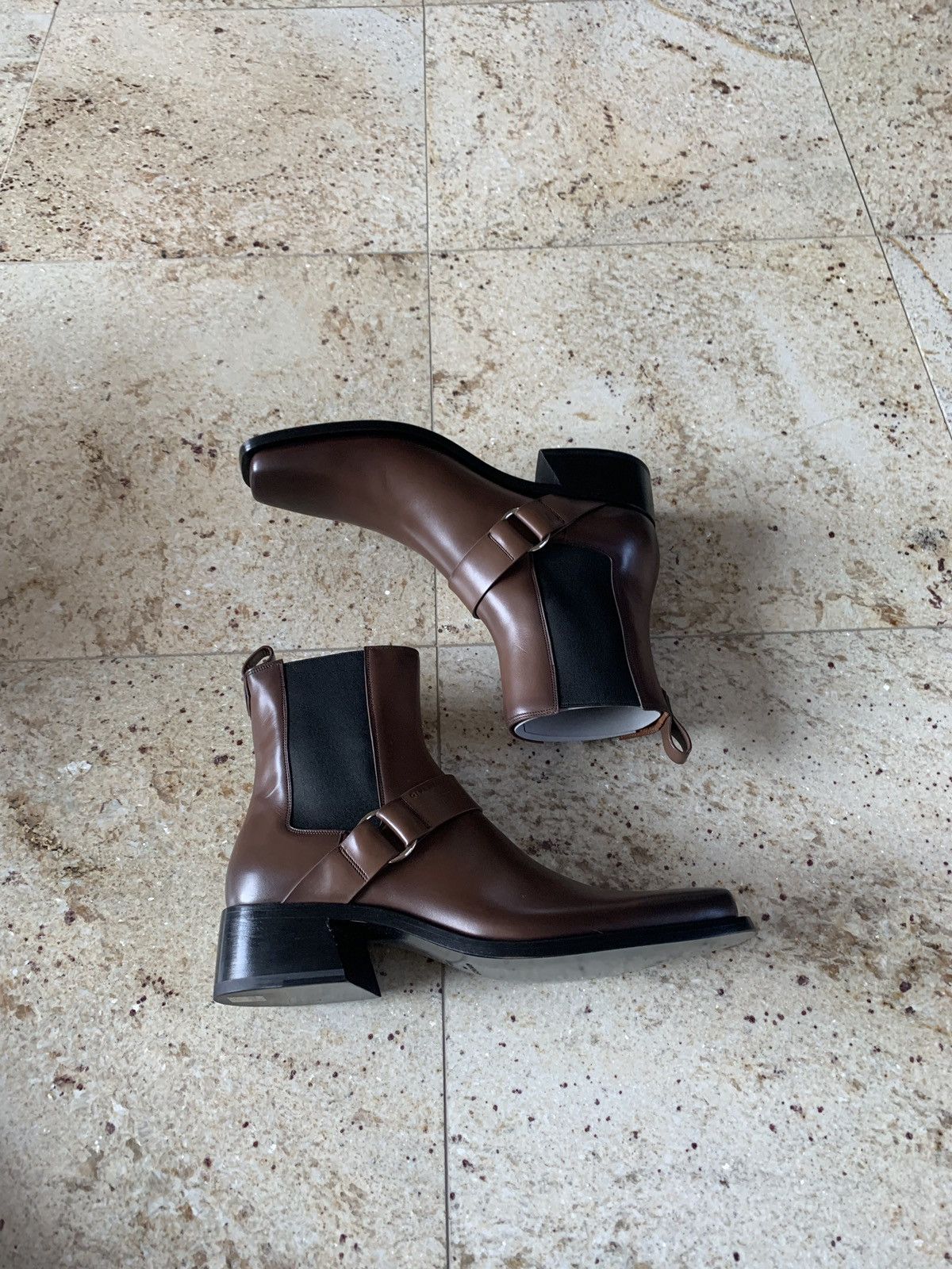 Givenchy Dark Brown Rider Strap Chelsea Boots Size US 10 / EU 43 - 10 Thumbnail