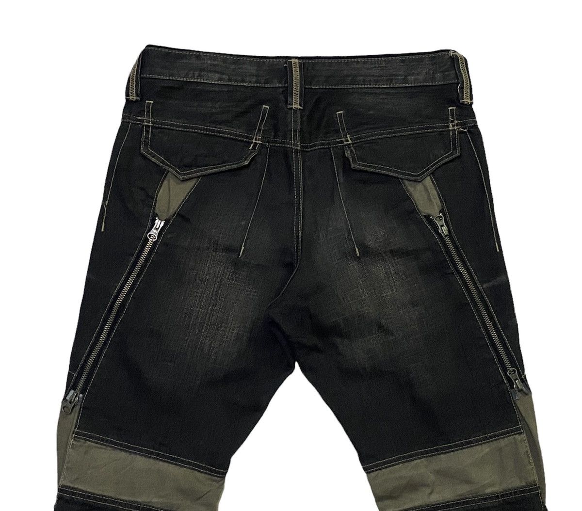 PPFM PPFM Multi Zipper Denim Jeans Size US 32 / EU 48 - 22 Thumbnail