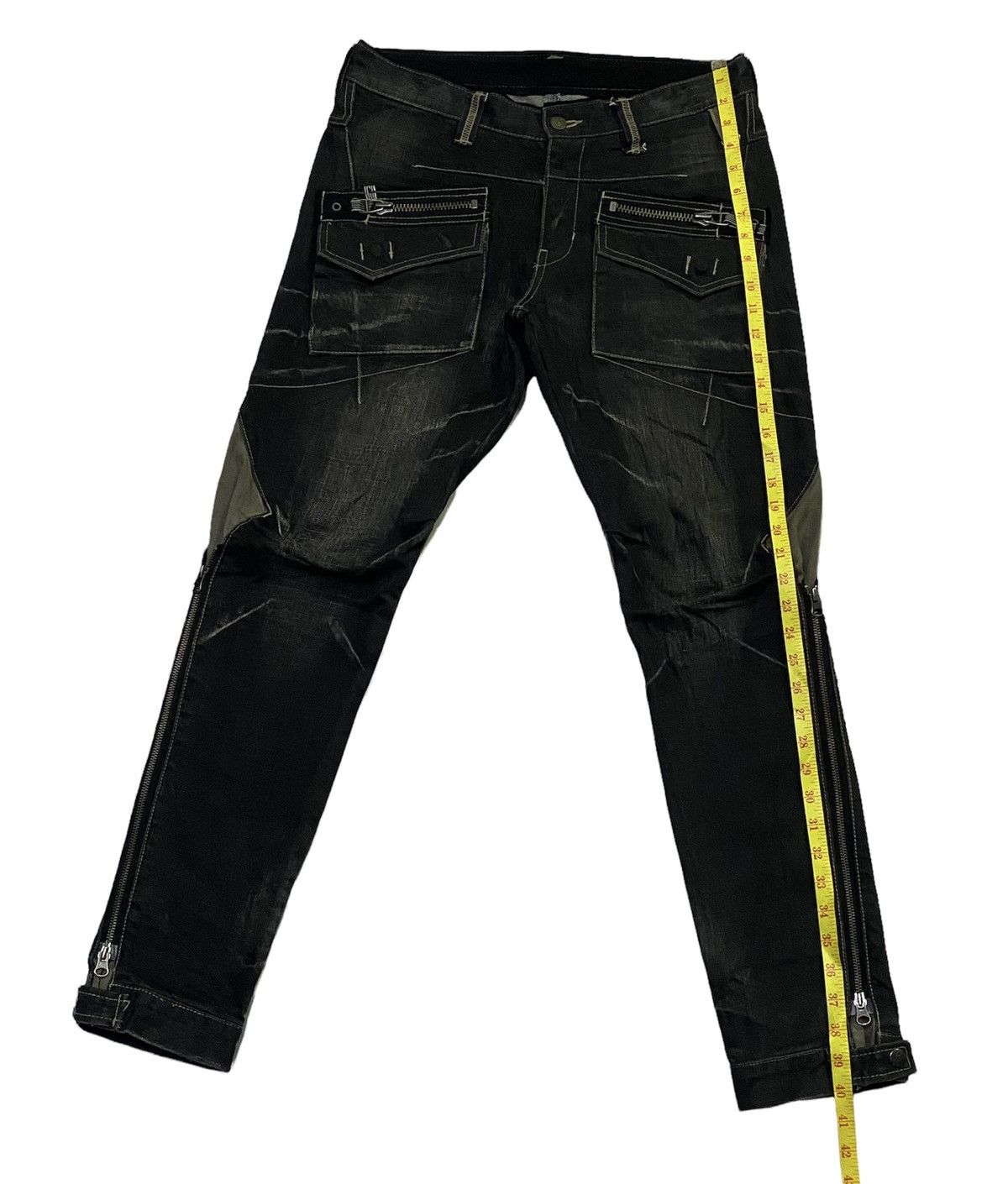PPFM PPFM Multi Zipper Denim Jeans Size US 32 / EU 48 - 6 Thumbnail