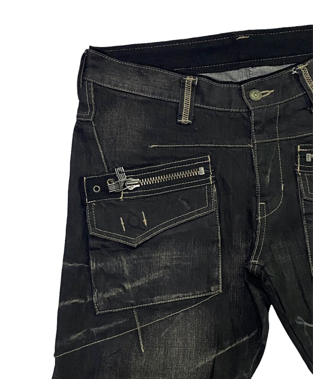 PPFM PPFM Multi Zipper Denim Jeans Size US 32 / EU 48 - 18 Thumbnail