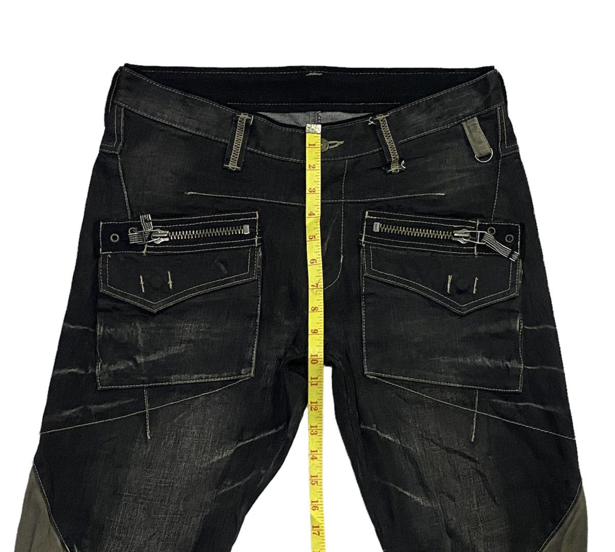 PPFM PPFM Multi Zipper Denim Jeans Size US 32 / EU 48 - 5 Thumbnail