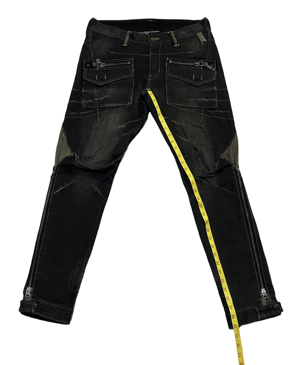 PPFM PPFM Multi Zipper Denim Jeans Size US 32 / EU 48 - 7 Thumbnail