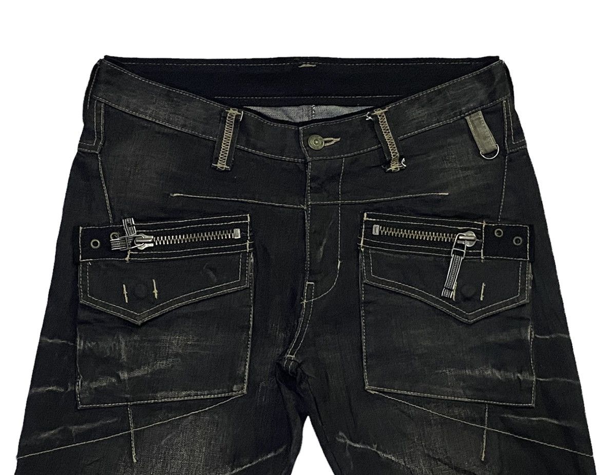 PPFM PPFM Multi Zipper Denim Jeans Size US 32 / EU 48 - 19 Thumbnail