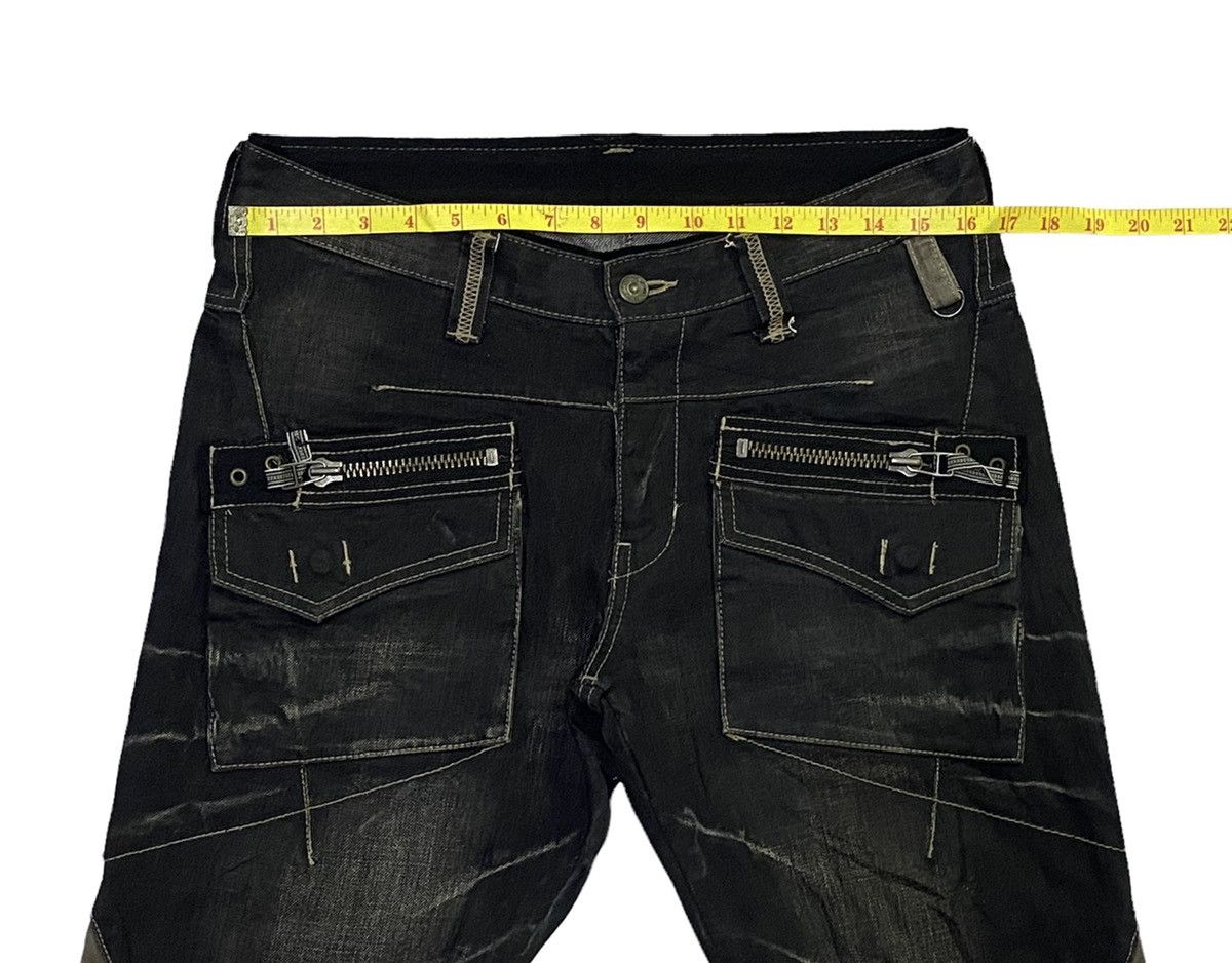 PPFM PPFM Multi Zipper Denim Jeans Size US 32 / EU 48 - 4 Thumbnail
