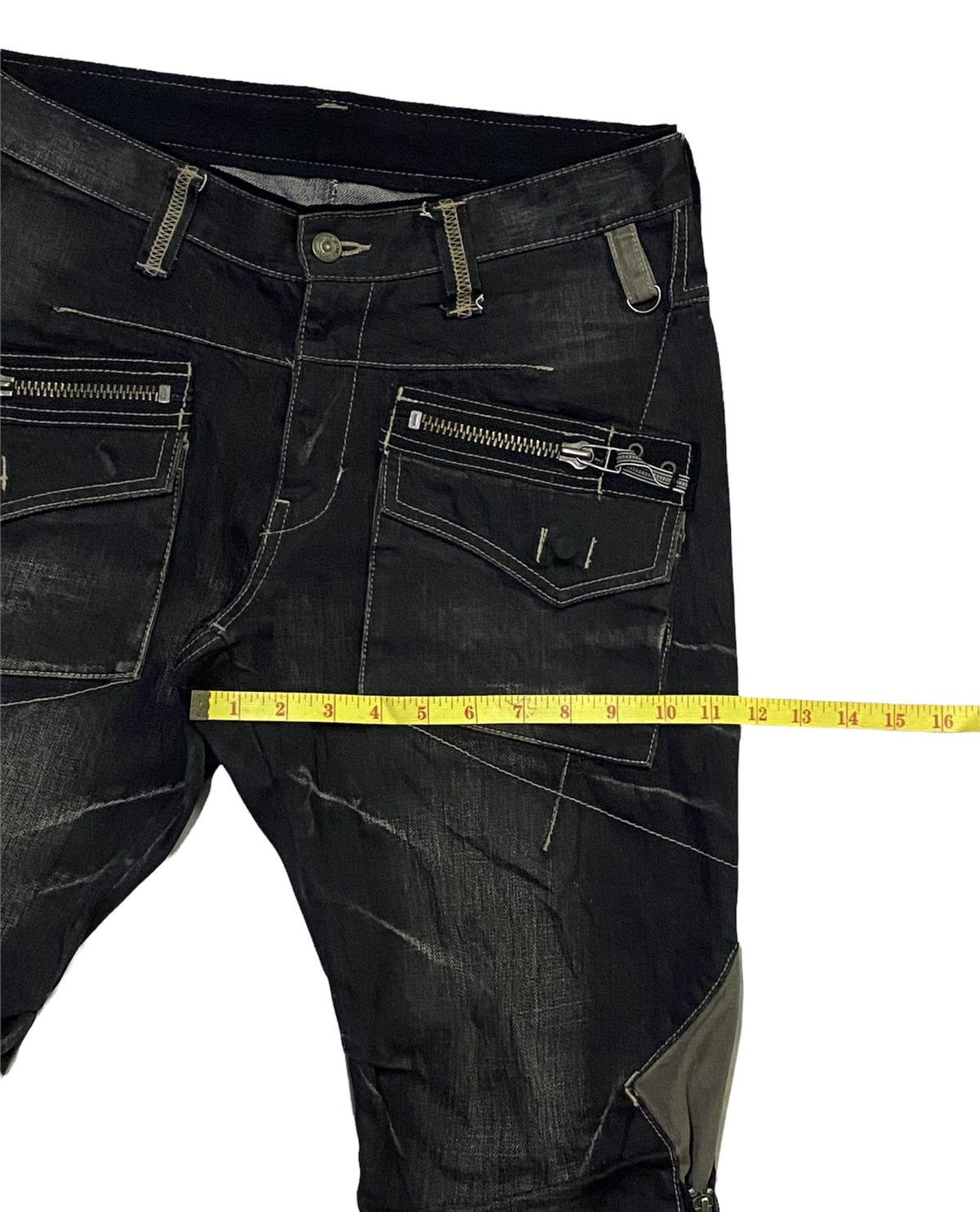 PPFM PPFM Multi Zipper Denim Jeans Size US 32 / EU 48 - 8 Thumbnail
