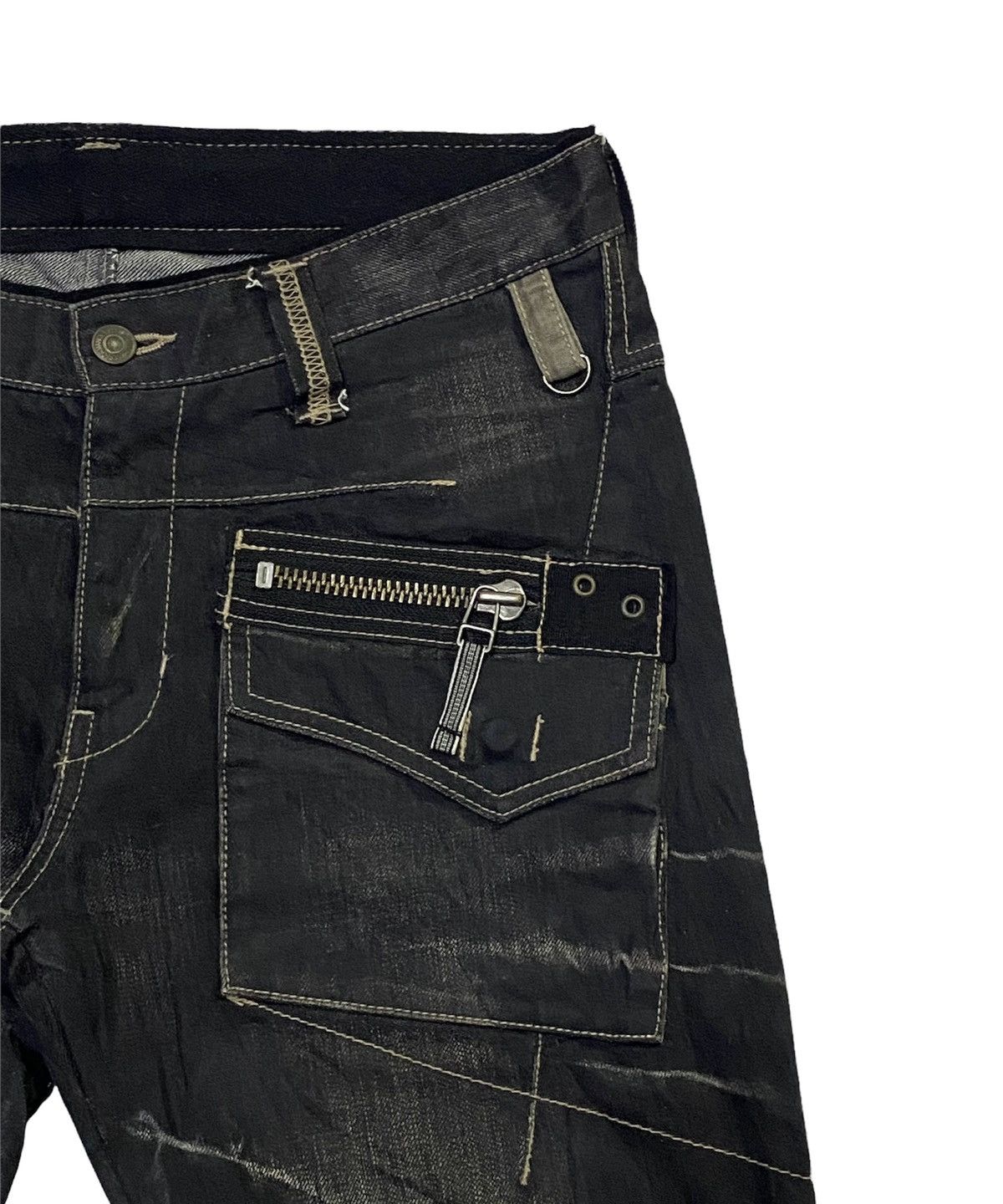 PPFM PPFM Multi Zipper Denim Jeans Size US 32 / EU 48 - 17 Thumbnail