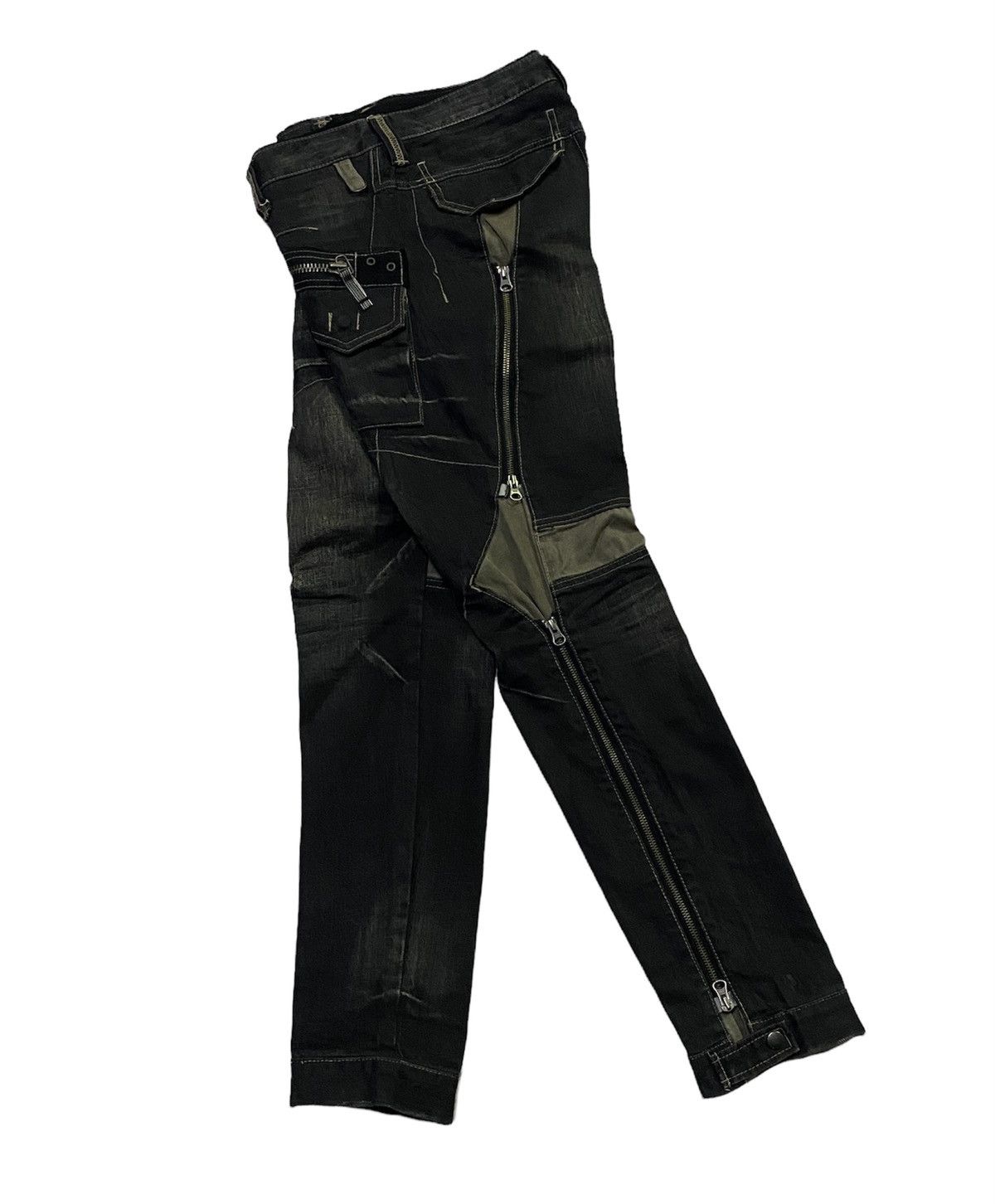 PPFM PPFM Multi Zipper Denim Jeans Size US 32 / EU 48 - 25 Thumbnail