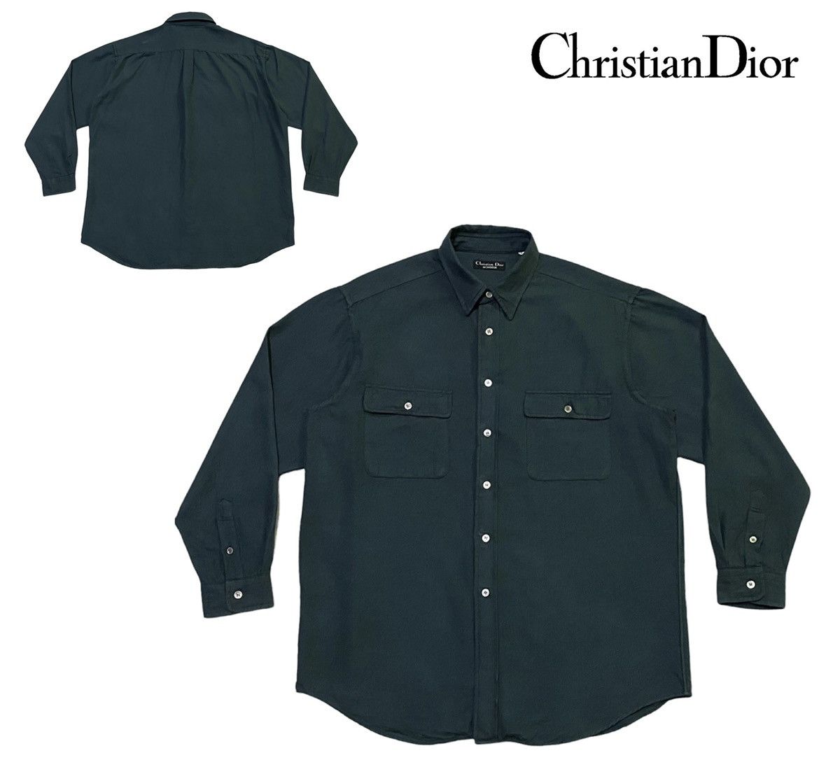 Christian Dior Monsieur × Vintage Vintage Christian Dior Monsieur Flannel Size US L / EU 52-54 / 3 - 1 Thumbnail