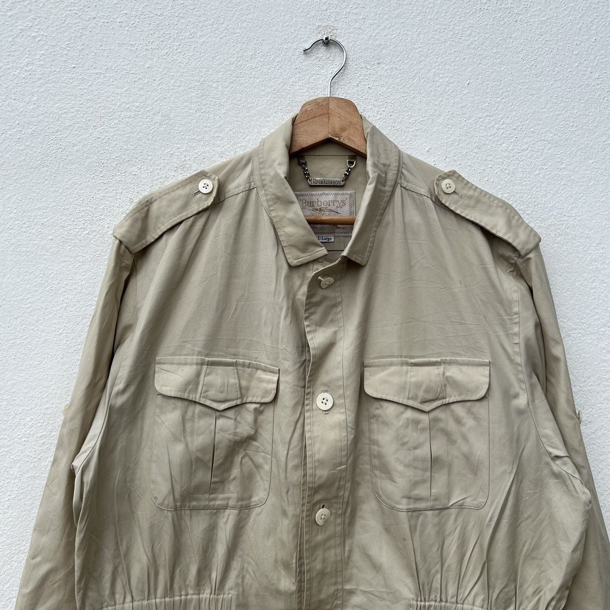 Burberry VINTAGE BURBERRYS CARGO MULTI POCKET BIKER PARACHUTE JACKET Size US L / EU 52-54 / 3 - 3 Thumbnail