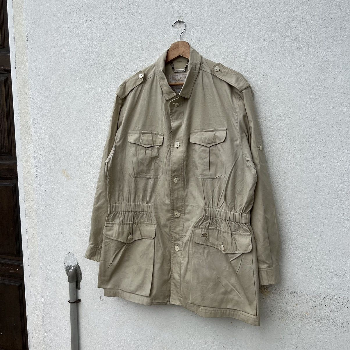 Burberry VINTAGE BURBERRYS CARGO MULTI POCKET BIKER PARACHUTE JACKET Size US L / EU 52-54 / 3 - 2 Thumbnail
