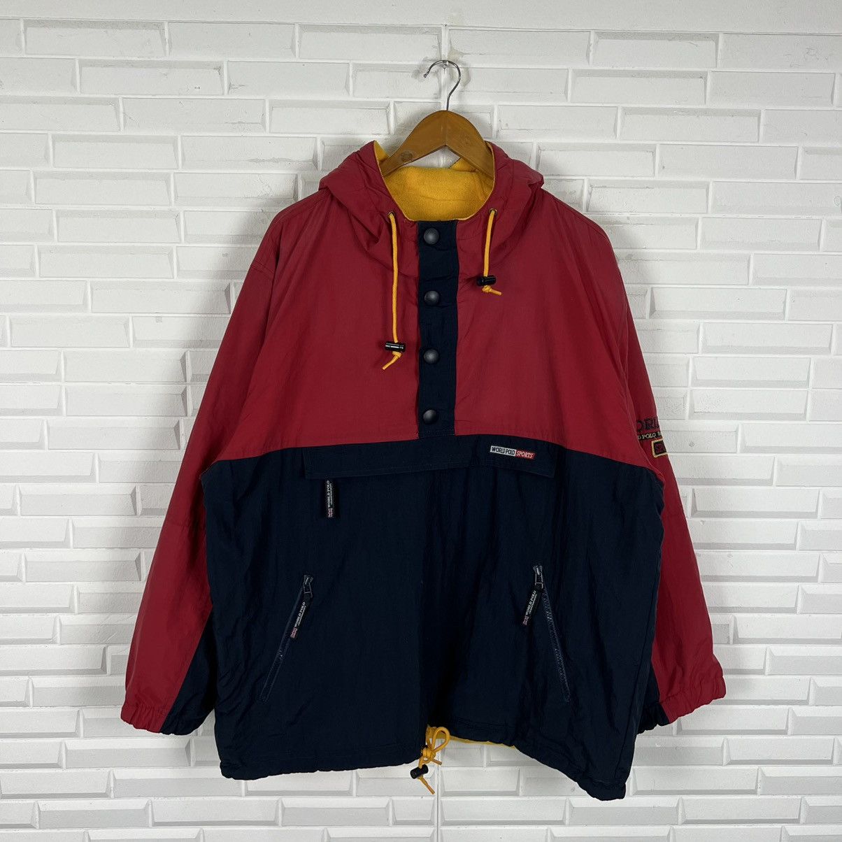 Japanese Brand RARECOLOUR VINTAGE REVERSIBLE WORLDPOLO BOMBER STYLE JACKET Size US L / EU 52-54 / 3 - 7 Thumbnail