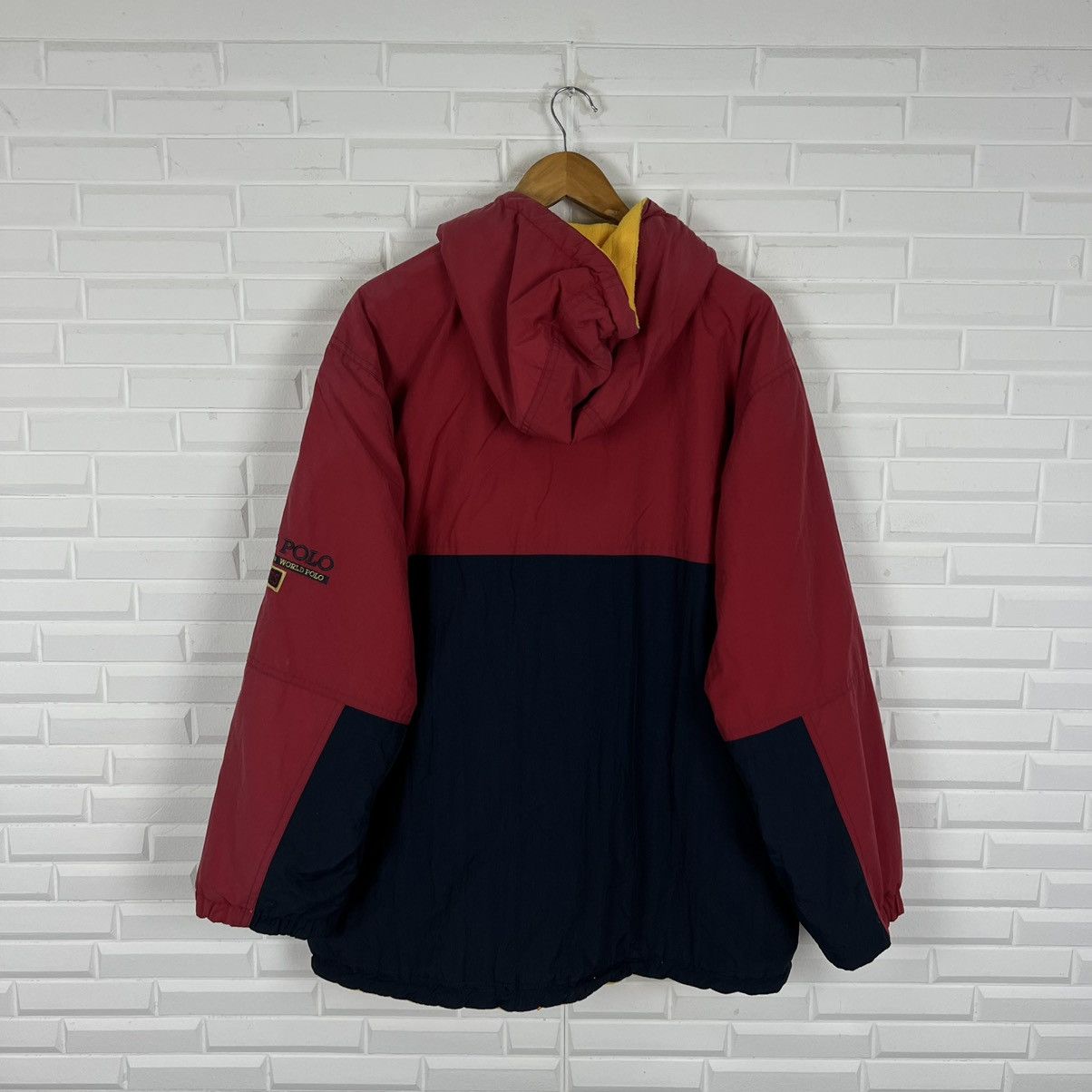 Japanese Brand RARECOLOUR VINTAGE REVERSIBLE WORLDPOLO BOMBER STYLE JACKET Size US L / EU 52-54 / 3 - 9 Thumbnail