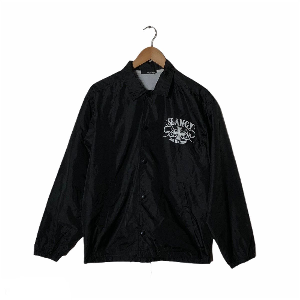 Japanese Brand 🔥VINTAGE SNAP BUTTON BIKER JACKET FUCK THE POLICE BIG LOGO Size US M / EU 48-50 / 2 - 2 Thumbnail