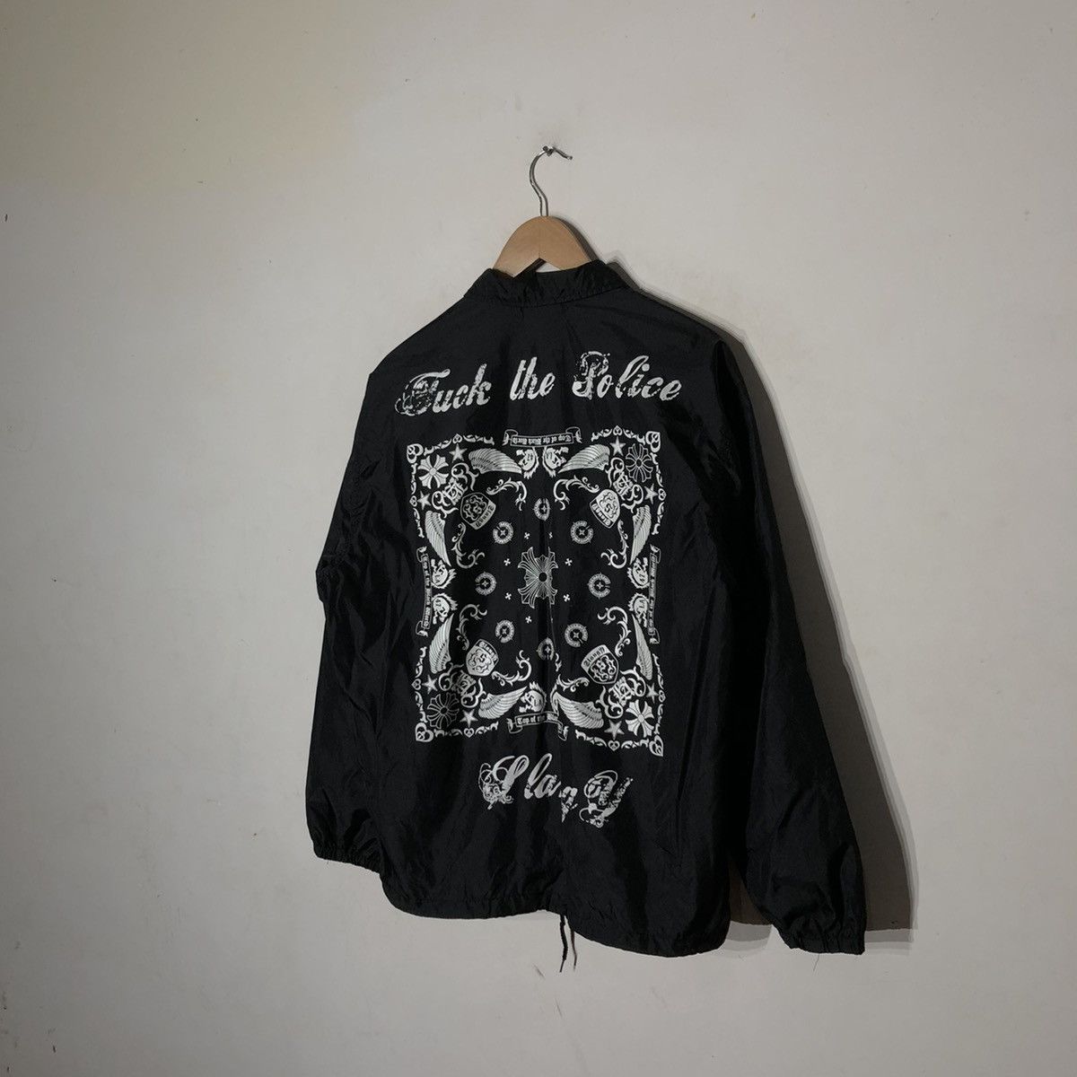 Japanese Brand 🔥VINTAGE SNAP BUTTON BIKER JACKET FUCK THE POLICE BIG LOGO Size US M / EU 48-50 / 2 - 3 Thumbnail