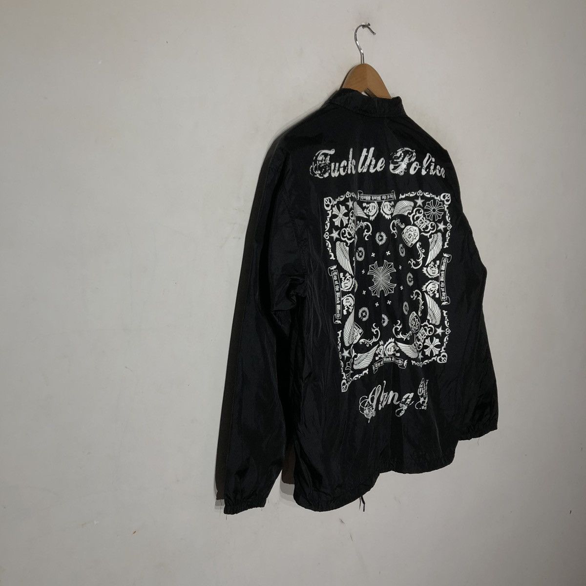 Japanese Brand 🔥VINTAGE SNAP BUTTON BIKER JACKET FUCK THE POLICE BIG LOGO Size US M / EU 48-50 / 2 - 4 Thumbnail