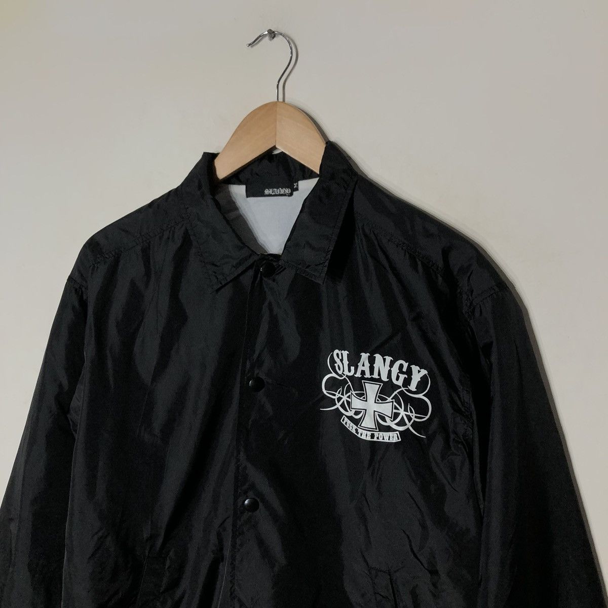 Japanese Brand 🔥VINTAGE SNAP BUTTON BIKER JACKET FUCK THE POLICE BIG LOGO Size US M / EU 48-50 / 2 - 12 Thumbnail