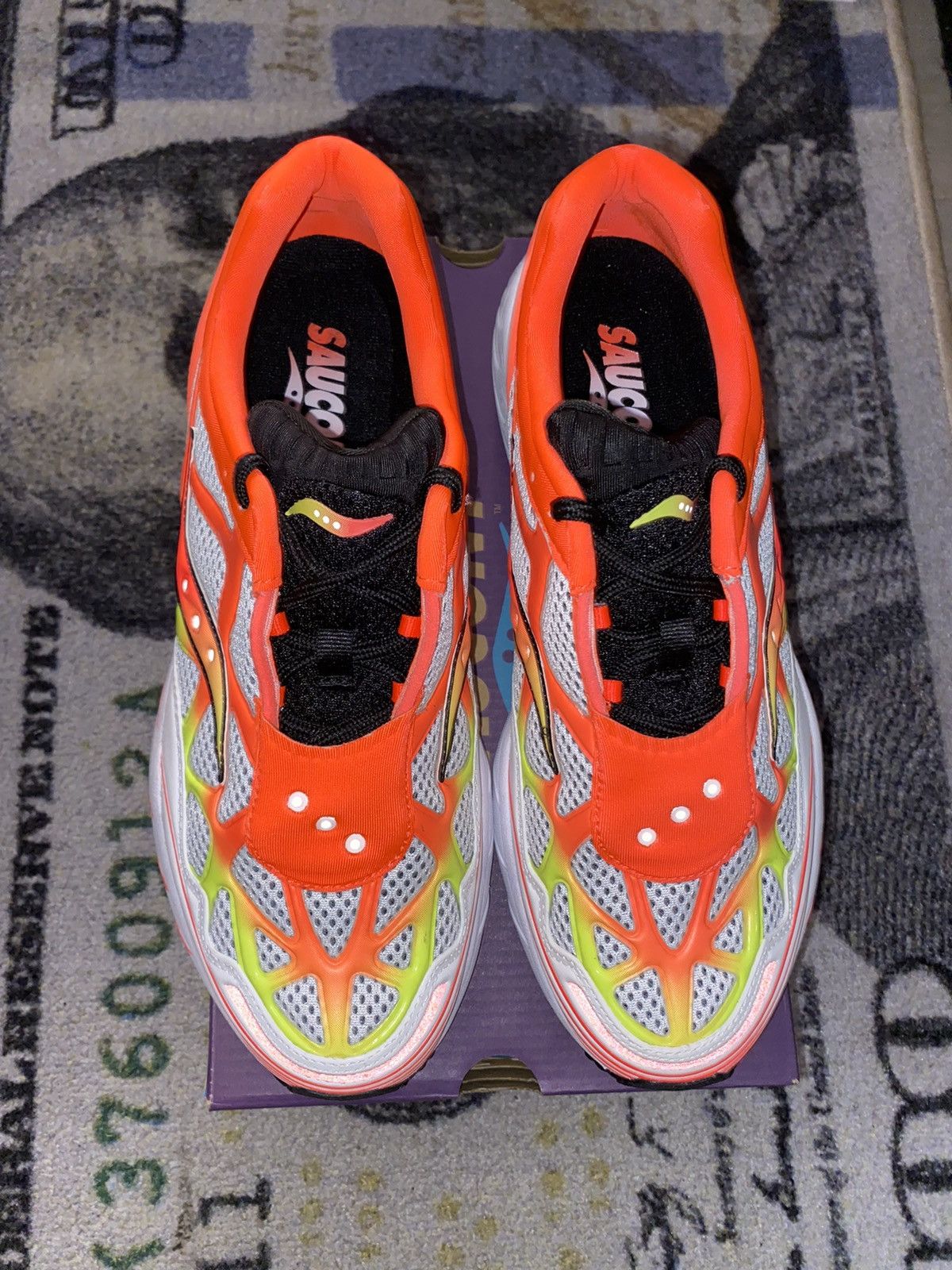 Saucony Saucony Grid Web Vizi Red Size US 9 / EU 42 - 3 Thumbnail