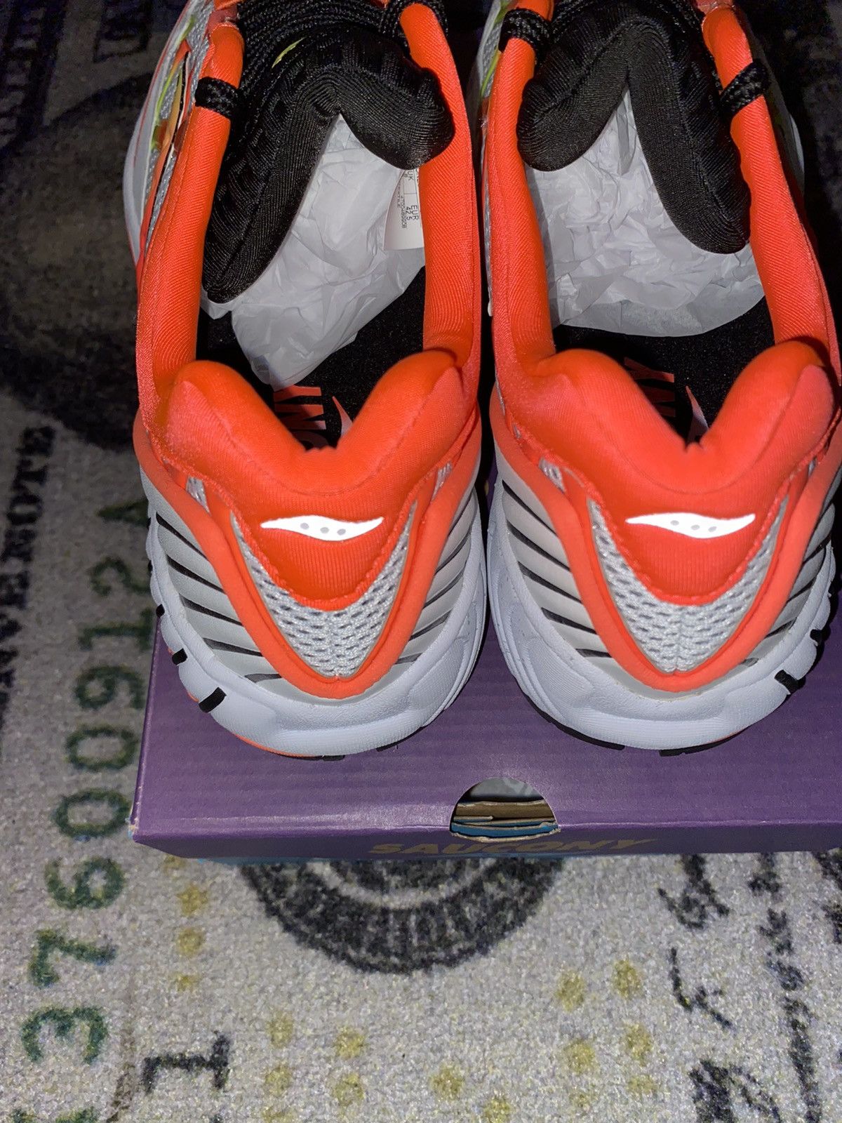 Saucony Saucony Grid Web Vizi Red Size US 9 / EU 42 - 4 Thumbnail