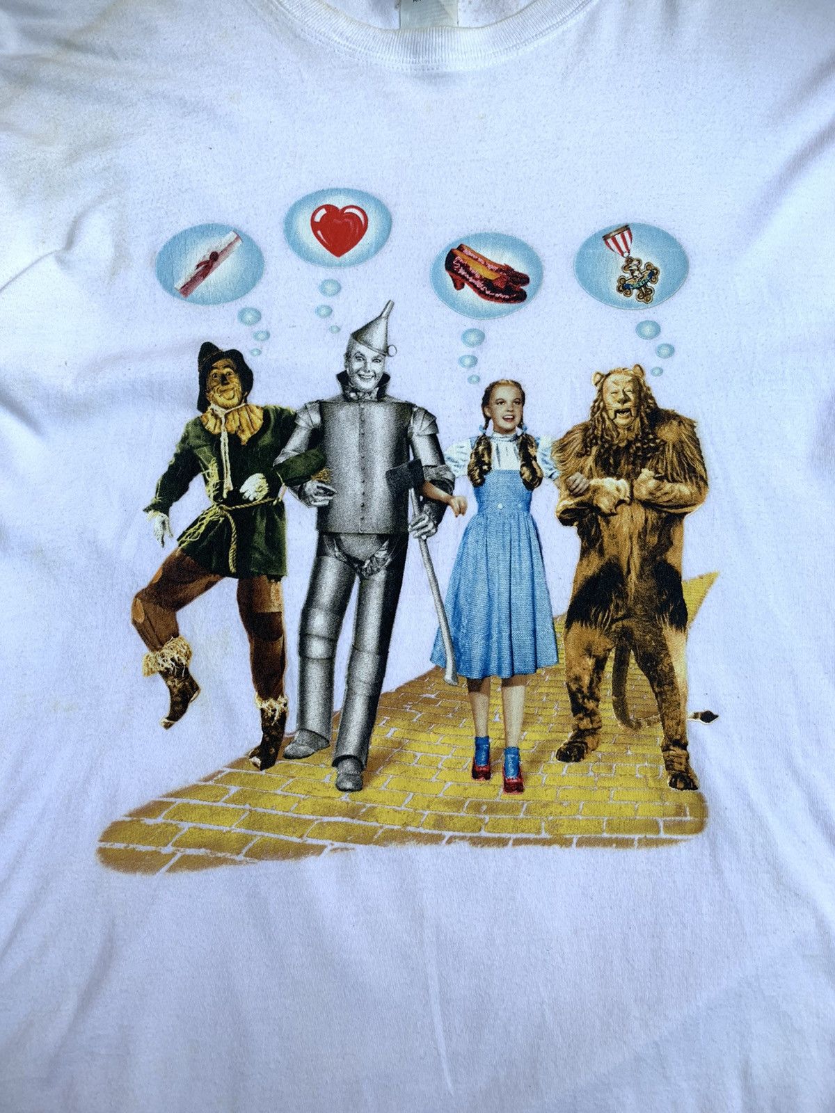 Cartoon Network Vintage 90s Wizard Of Oz Long Sleeve Promo Movie Shirt Size US XL / EU 56 / 4 - 3 Thumbnail