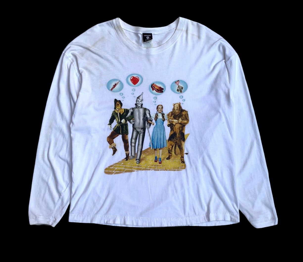 Cartoon Network Vintage 90s Wizard Of Oz Long Sleeve Promo Movie Shirt Size US XL / EU 56 / 4 - 1 Thumbnail