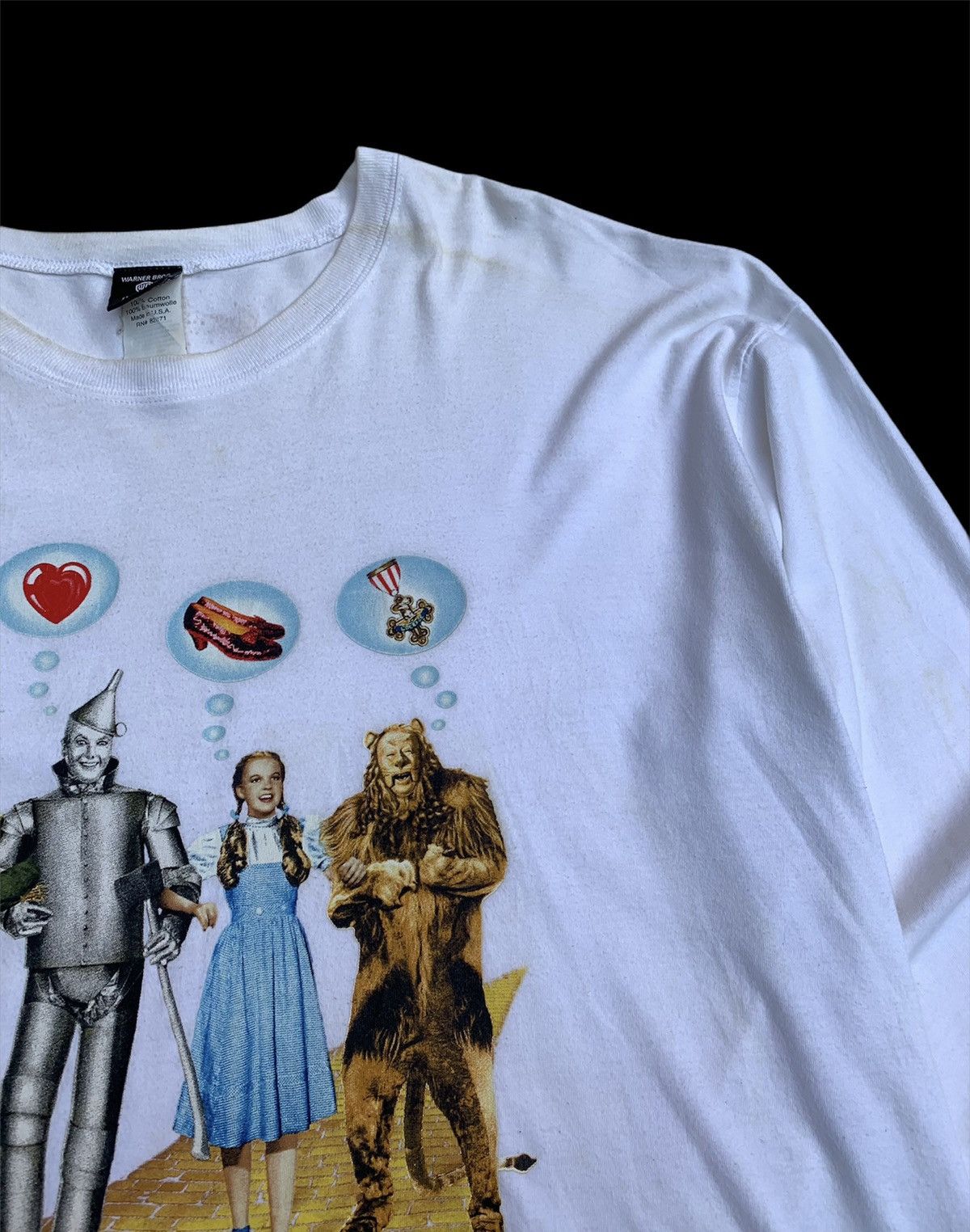 Cartoon Network Vintage 90s Wizard Of Oz Long Sleeve Promo Movie Shirt Size US XL / EU 56 / 4 - 5 Thumbnail